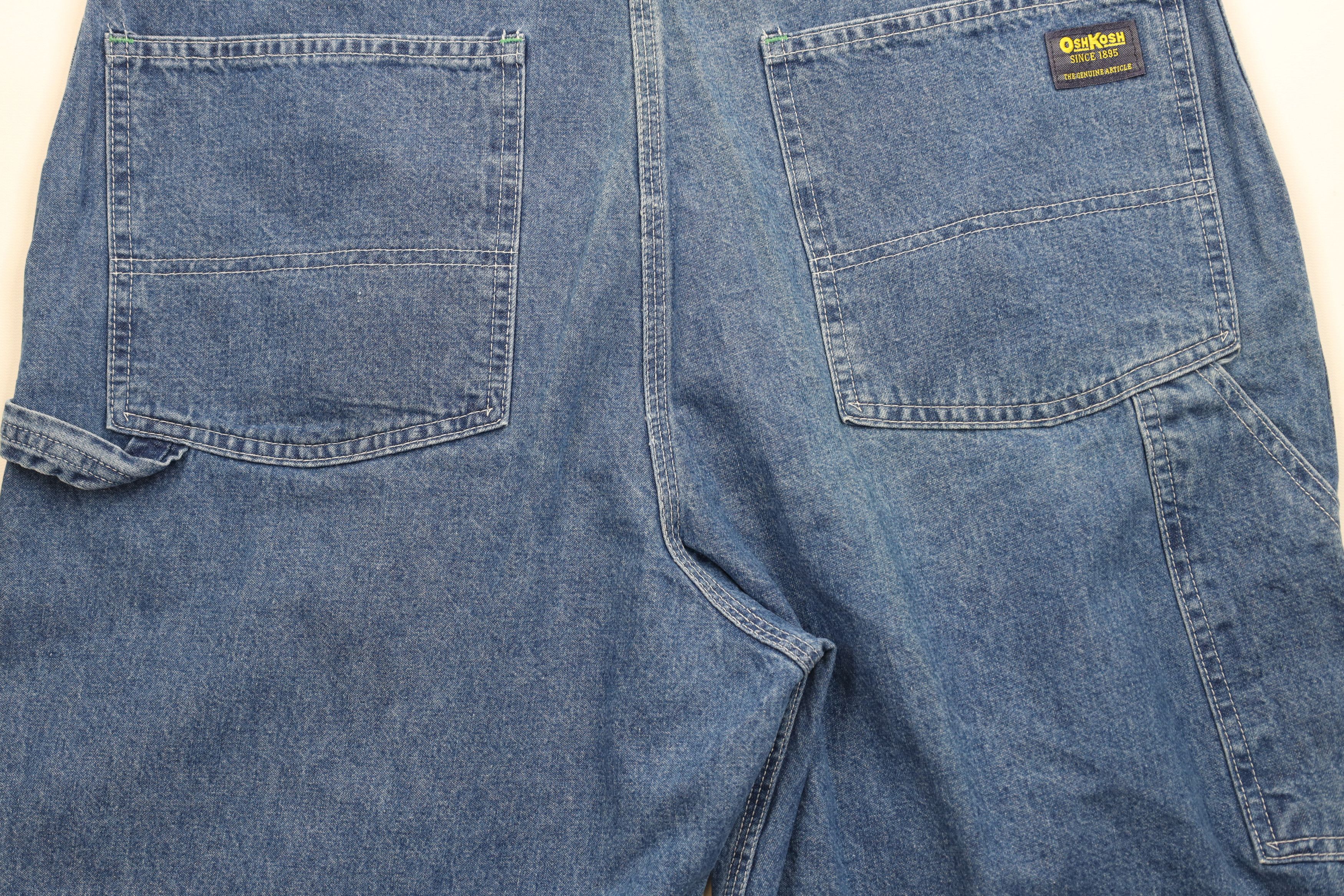 Vintage Vintage 90s OshKosh B'Gosh Fit Dungaree Denim Shorts USA Size US 38 / EU 54 - 12 Thumbnail