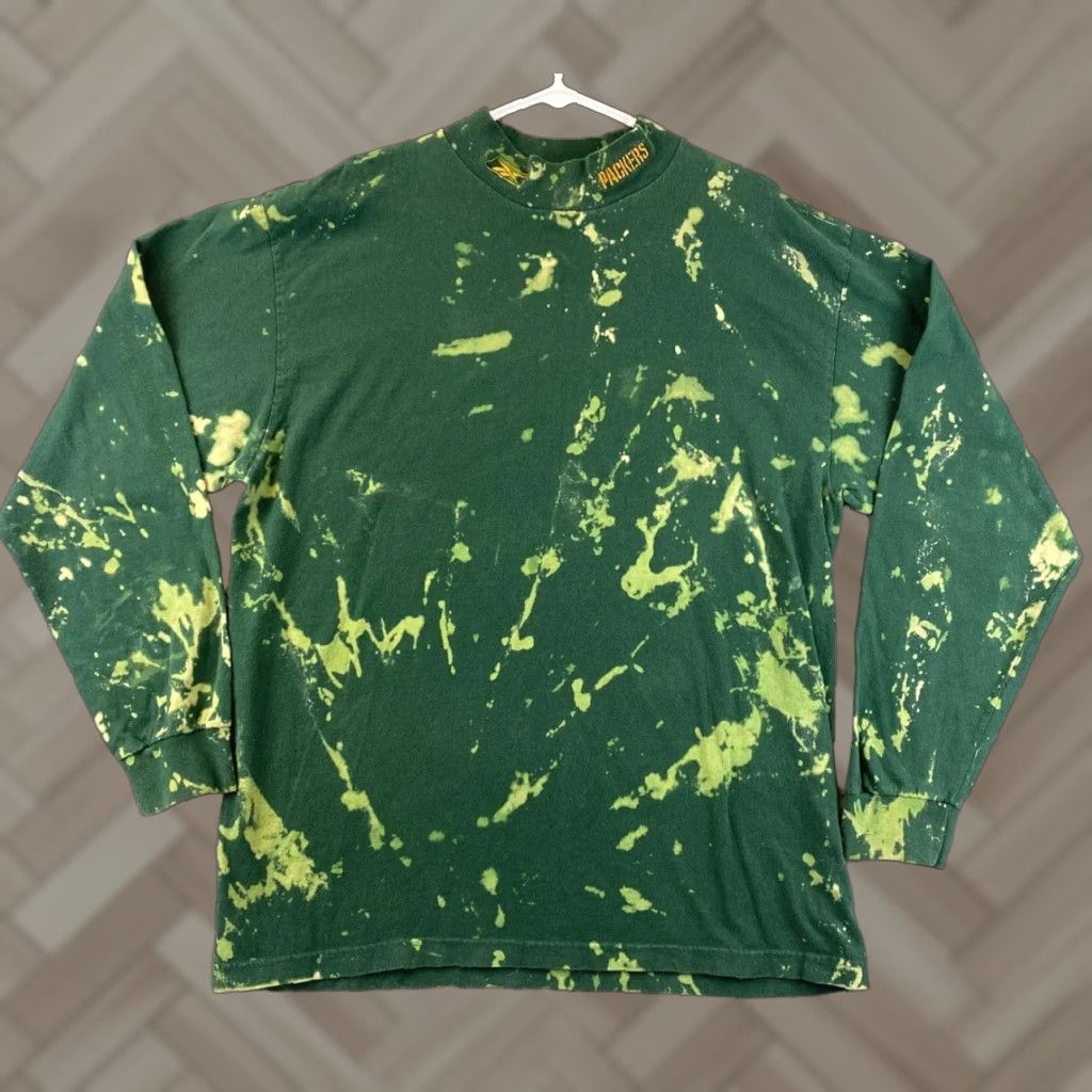 Reebok VINTAGE Reebok NFL Green Bay Packers Men Long Sleeve Tee L Green Logo T-Shirt 81-44 Size US L / EU 52-54 / 3 - 1 Thumbnail