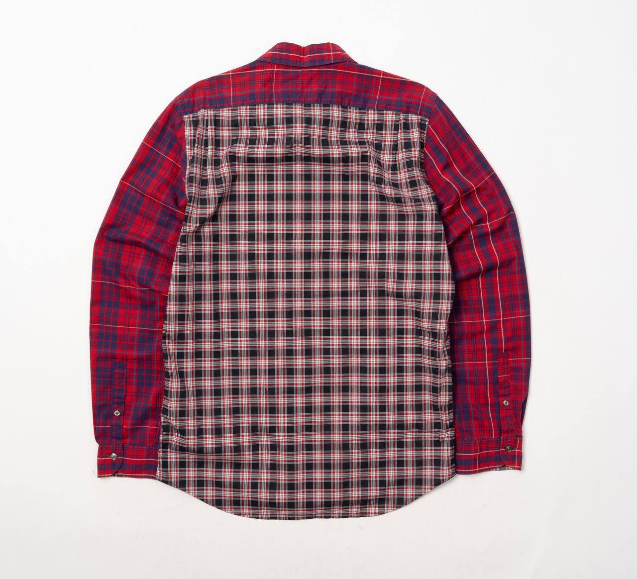 Paul Smith 🔵 PS PAUL SMITH Tailored Fit Checked Red Plaid Shirt Size US M / EU 48-50 / 2 - 14 Thumbnail