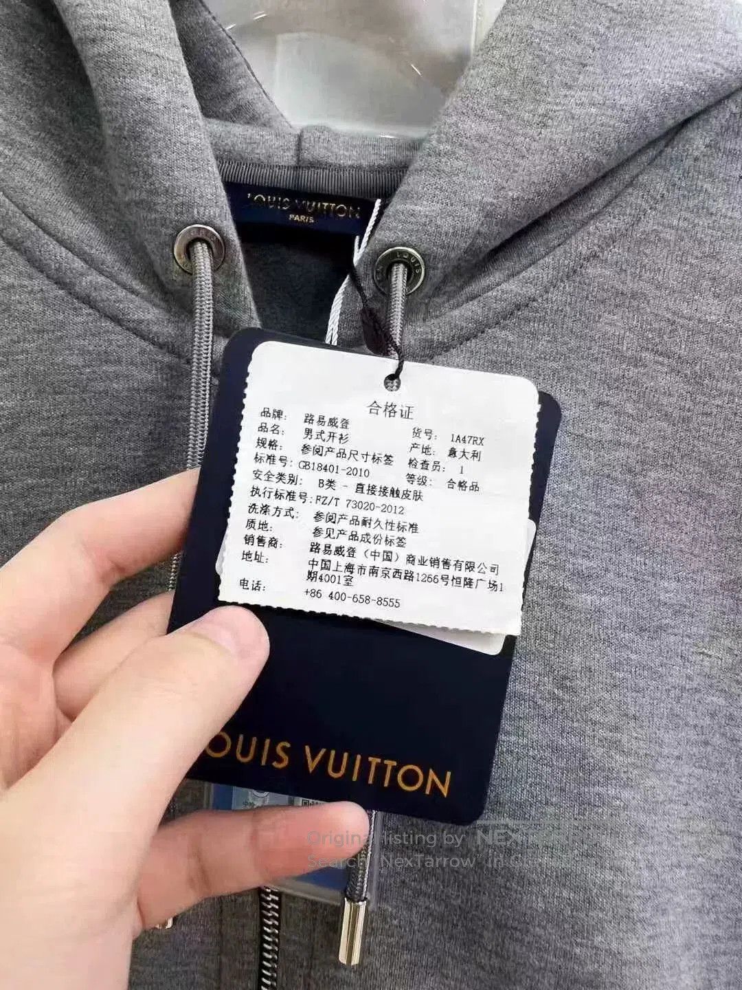 Louis Vuitton louis vuitton gray zip-up hoodie with logo. Size US L / EU 52-54 / 3 - 3 Thumbnail