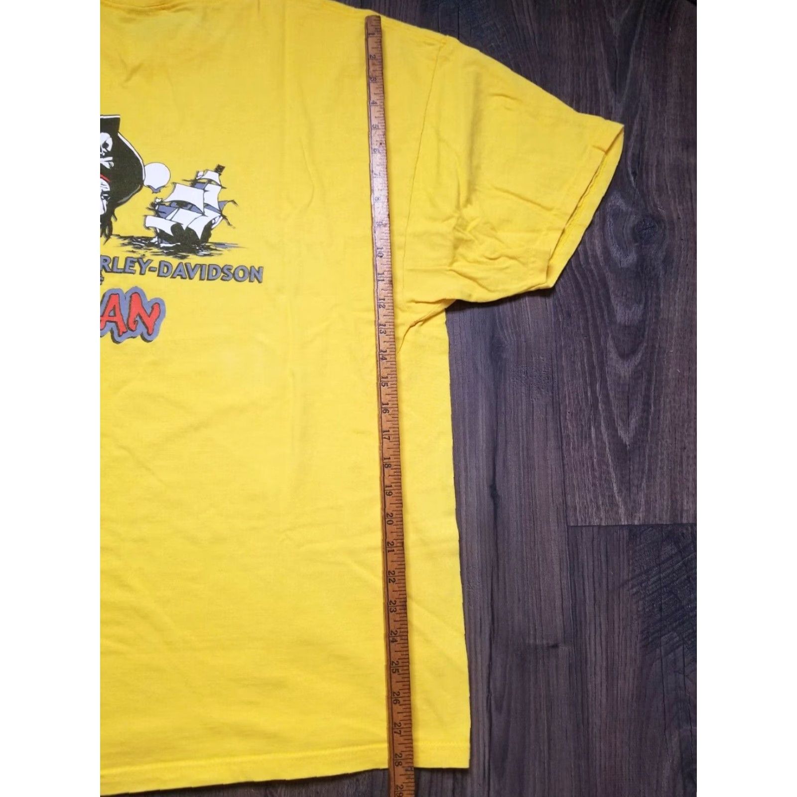 Harley Davidson VINTAGE Harley Davidson T-Shirt Men 2XL Cotton Crew Neck Graphic Tee Cayman Islands Pirate Style Size US XXL / EU 58 / 5 - 4 Thumbnail
