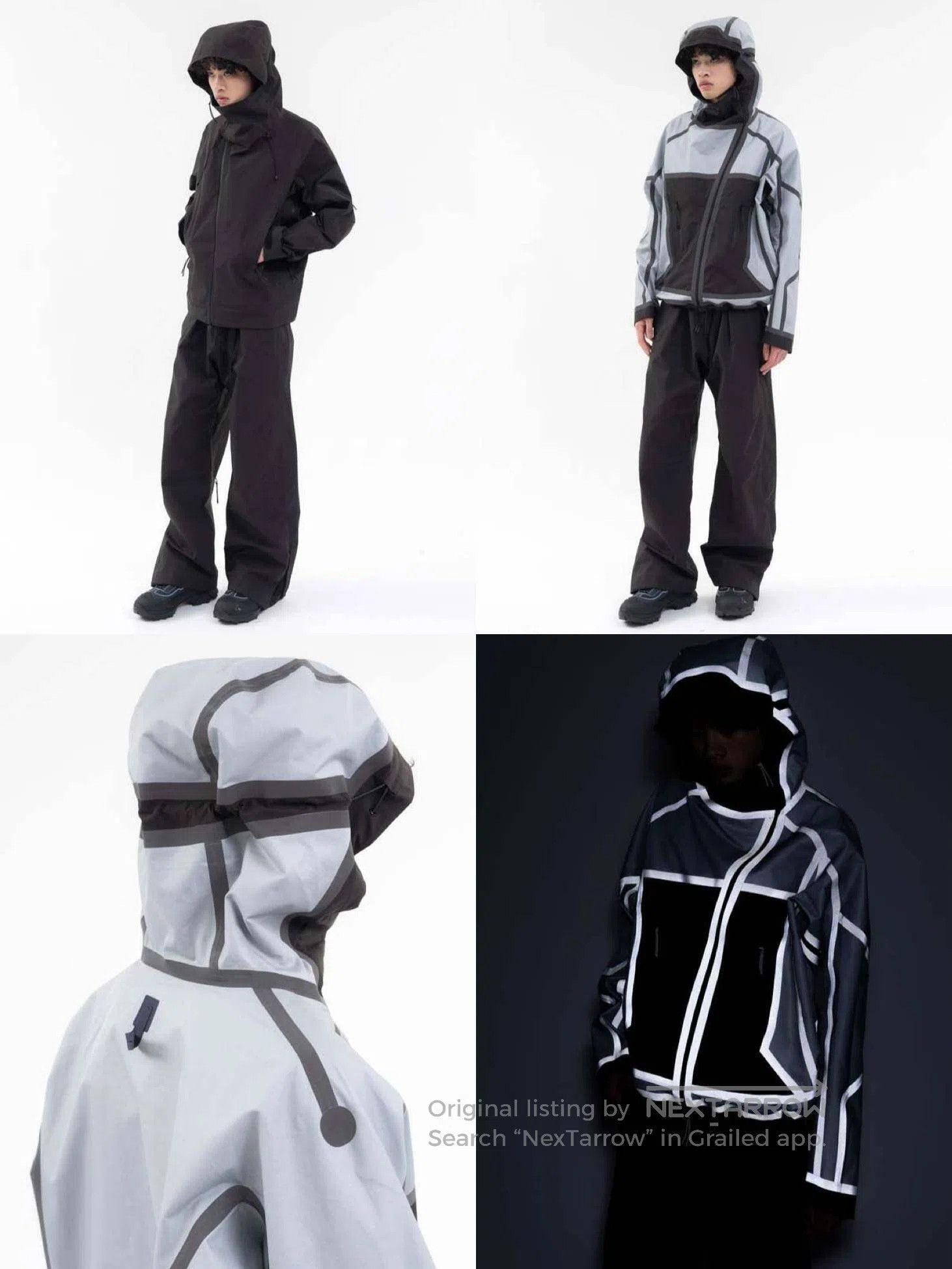 _J.L-A.L_ _J.L-A.L_ Reflective Two-Sided Windbreaker Jacket Size US M / EU 48-50 / 2 - 6 Thumbnail
