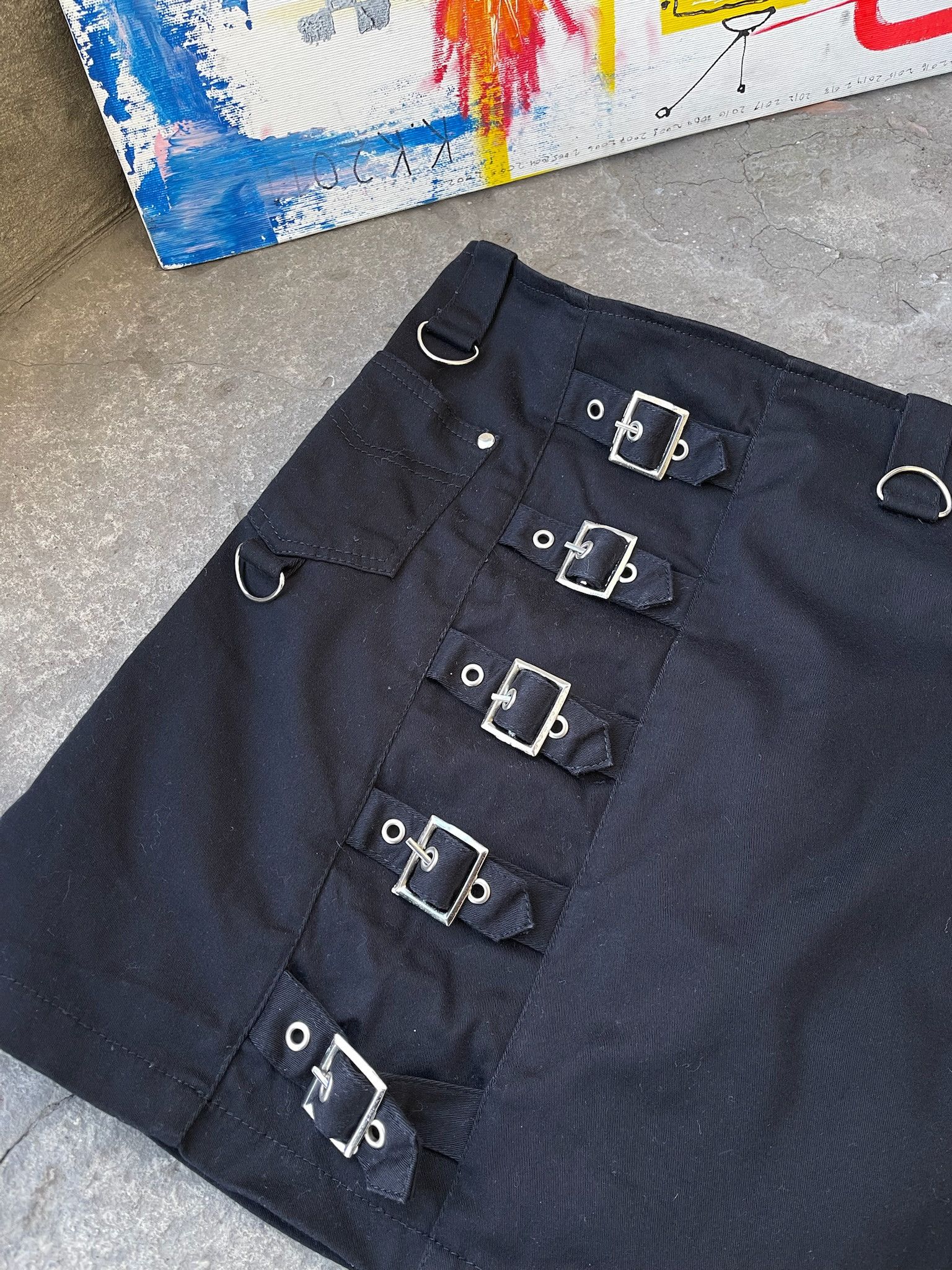 20471120 × Beauty Beast × Seditionaries Vintage steam-punk cyber-gothicana emp bondage kilt skirt Size 30" / US 8 / IT 44 - 3 Thumbnail