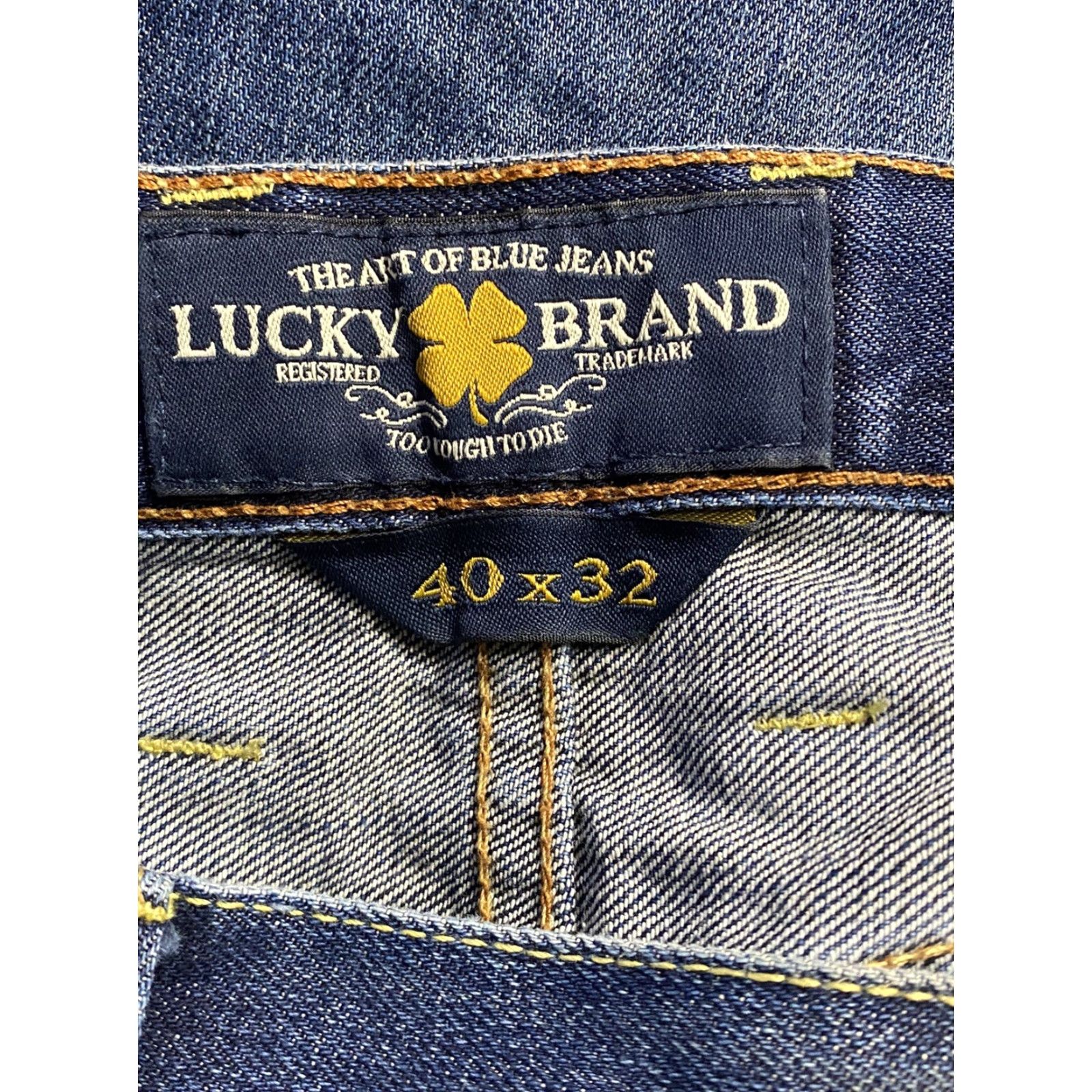 Lucky Brand Lucky Brand Mens 329 Classic Straight Leg Jeans Medium Wash Size 40x25 Size US 40 / EU 56 - 4 Thumbnail