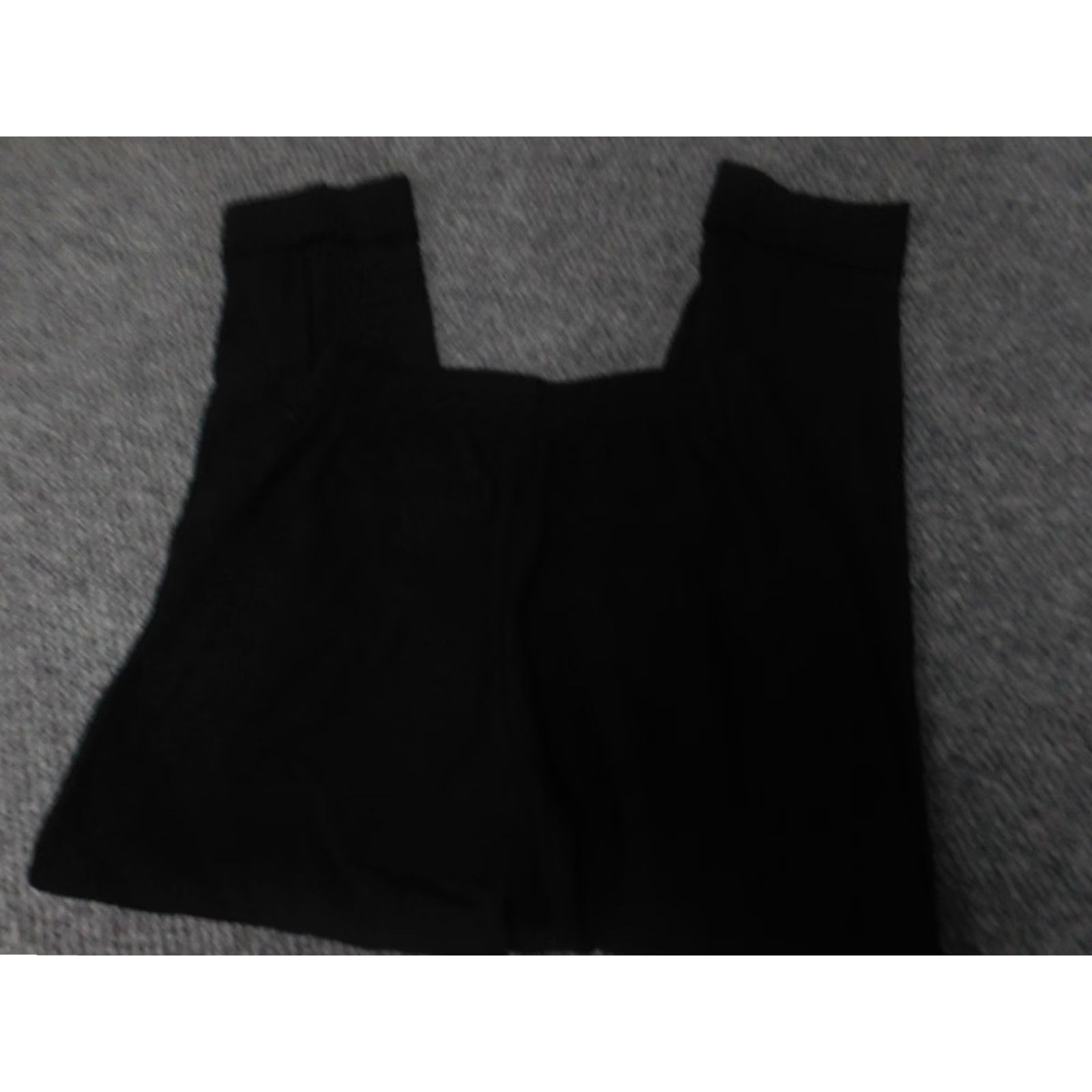 Vintage A New Day Pants Womens 2 Black Stretch Straight Capri Regular Waist 24in Inseam 26in Knit Cotton Spandex Size 26" / US 2 / IT 38 - 7 Thumbnail