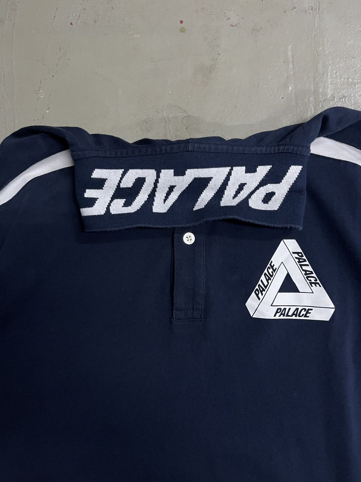 Palace Palace Yaman Blue Polo Striped Rugby Shirt Size US M / EU 48-50 / 2 - 3 Thumbnail