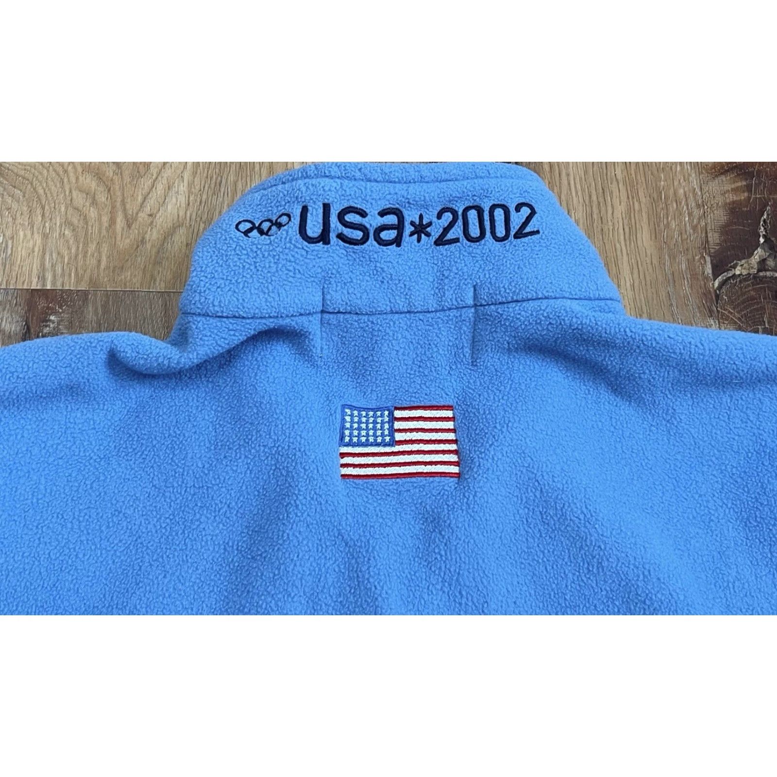 Roots VINTAGE Roots USA Olympic Team Unisex M Quarter Zip Fleece Pullover Sweatshirt 1/4 Zip Blue 2002 Mens Womens Sleeve 23.25” Size US M / EU 48-50 / 2 - 5 Thumbnail