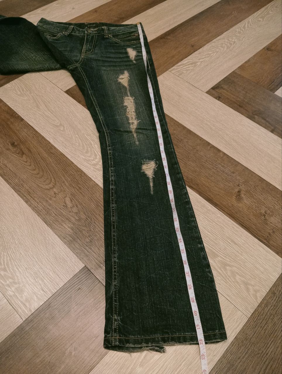 If Six Was Nine LAGUST DISTRESSED LOOK FLARED PANTS Size US 31 - 15 Thumbnail