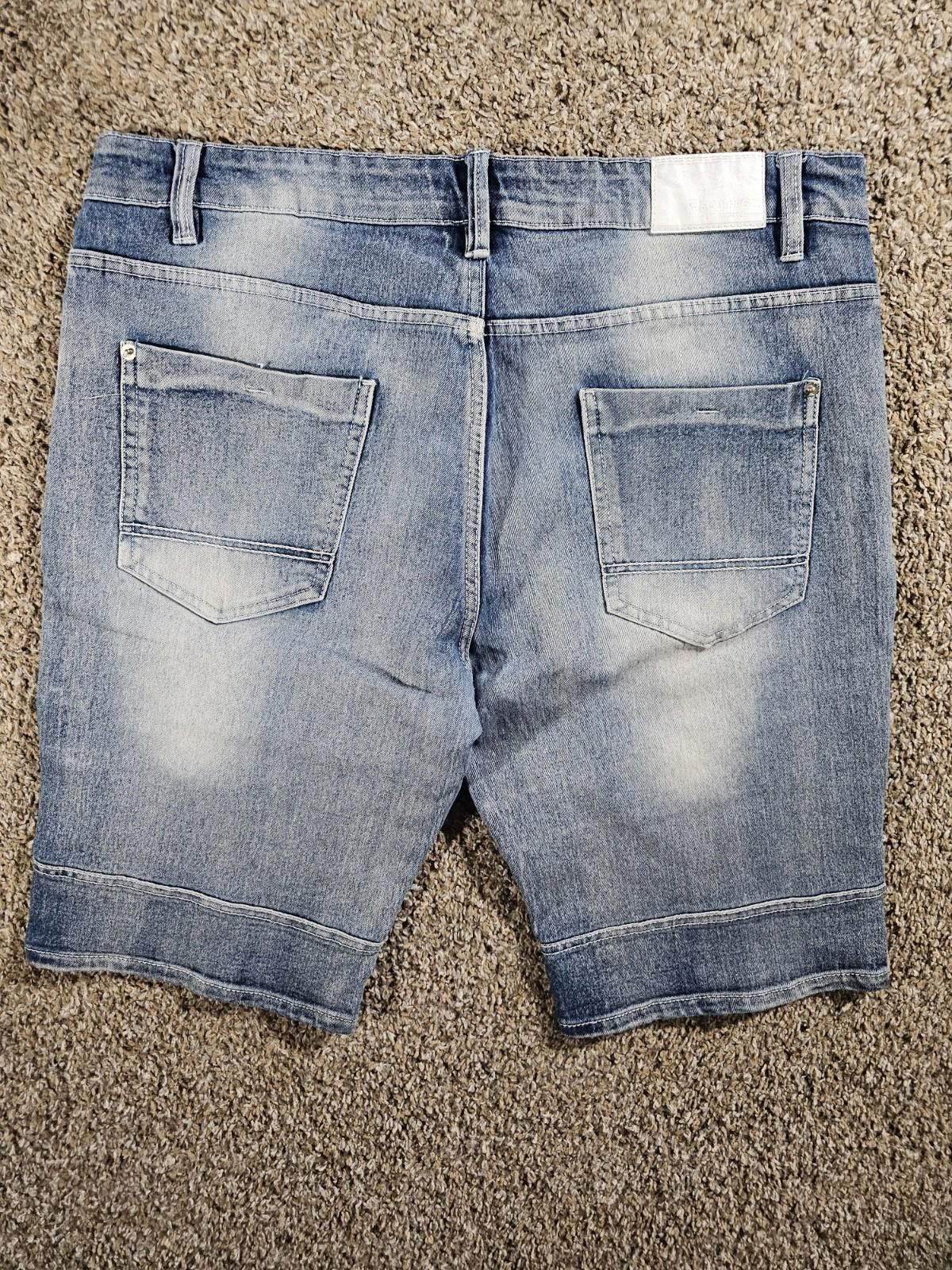 Southpole Southpole Slim 34 Jean Zipper Shorts Size US 34 / EU 50 - 6 Thumbnail