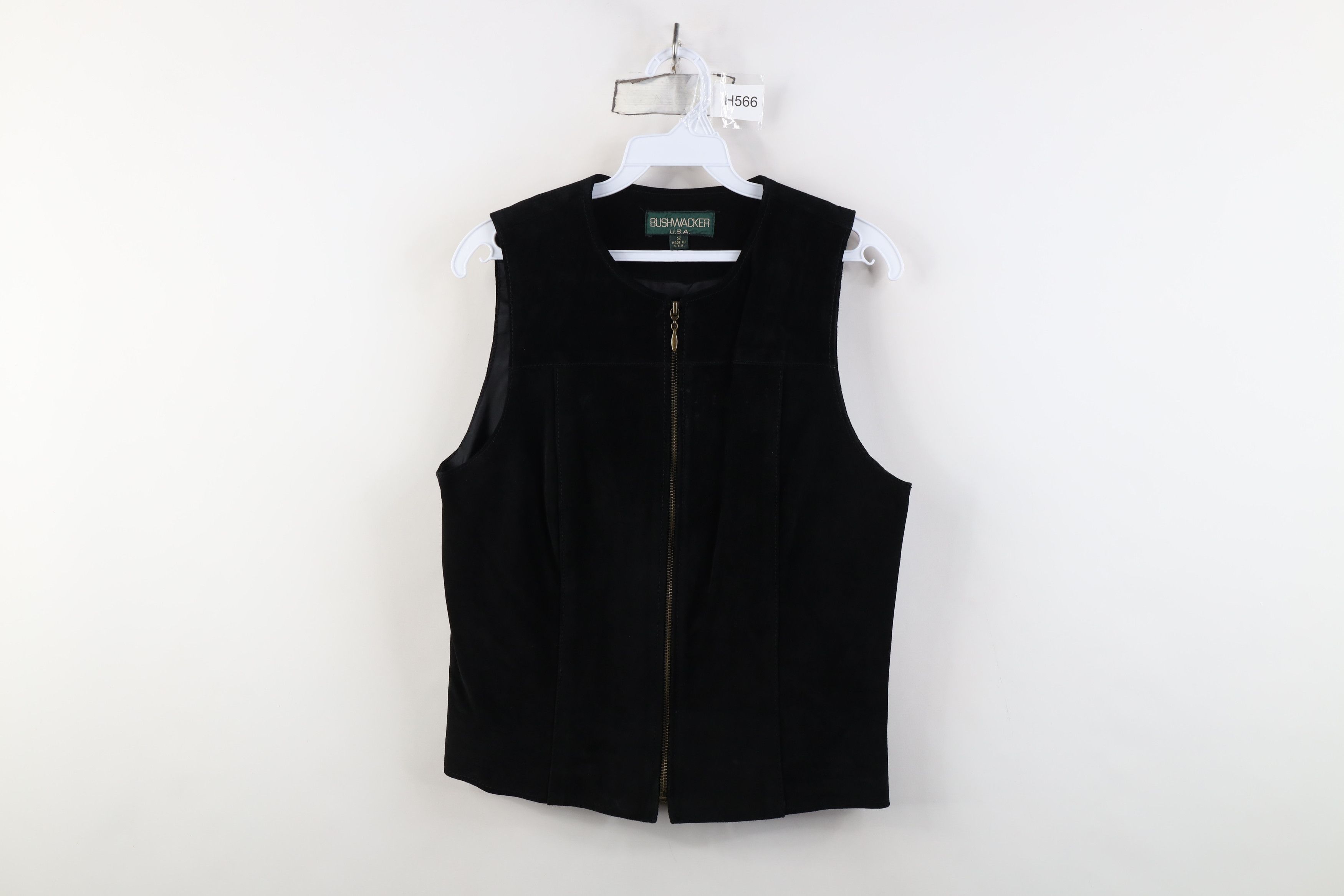 Vintage Vintage 90s Streetwear Leather Full Zip Vest Jacket USA Size S / US 4 / IT 40 - 1 Thumbnail