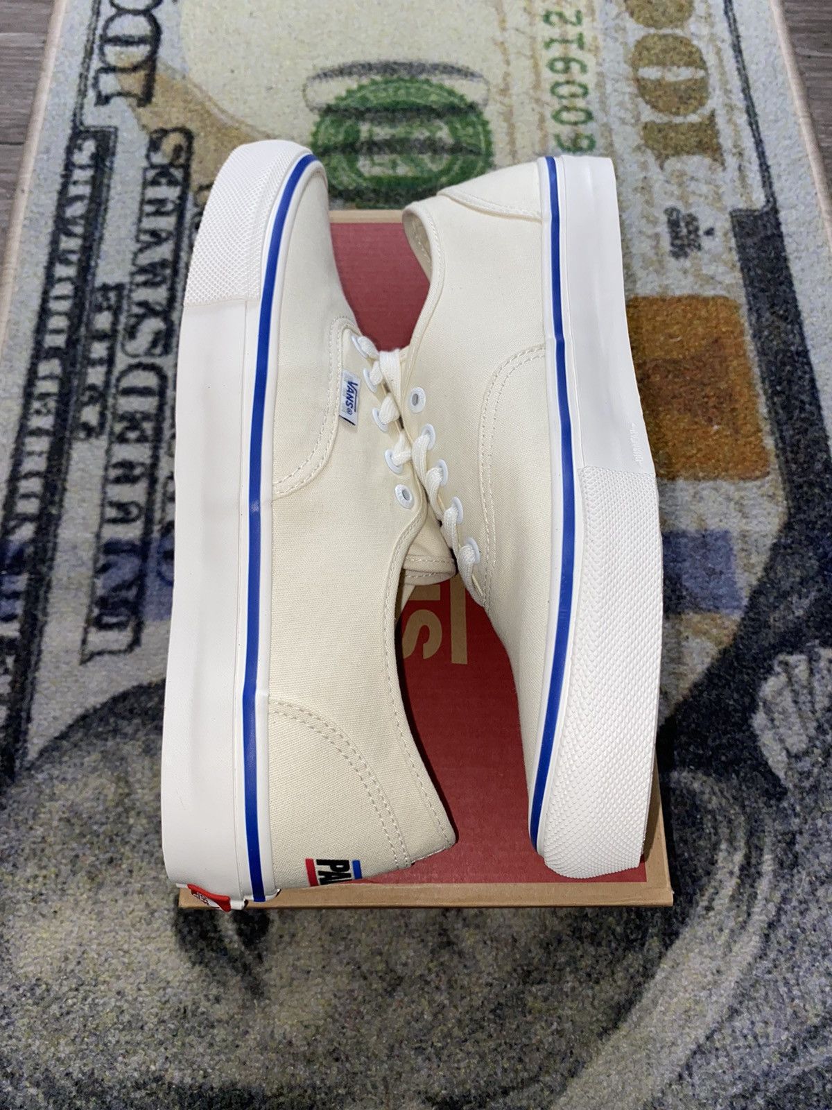 Palace Palace Vans Skate Authentic Classic White Size US 11 / EU 44 - 4 Thumbnail
