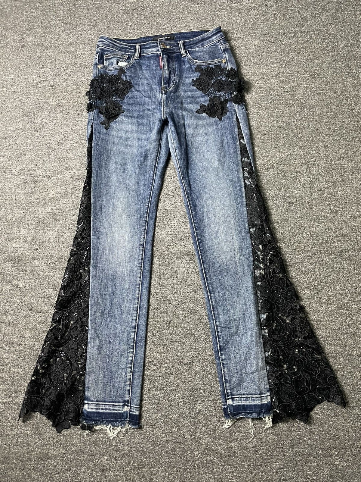 Japanese Brand × Vintage Hysteric Glamour x MaxSmile Jeans with Lace (90) Size 27" / US 4 / IT 40 - 1 Thumbnail