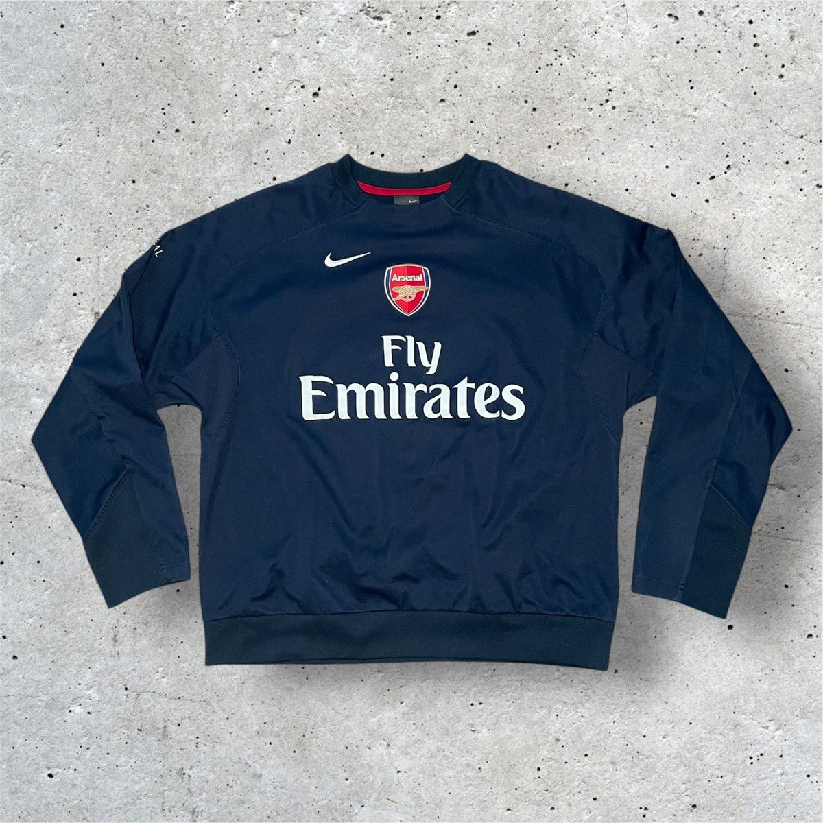 Nike × Vintage Nike Arsenal Sweather; Dark Blue Size US L / EU 52-54 / 3 - 1 Thumbnail