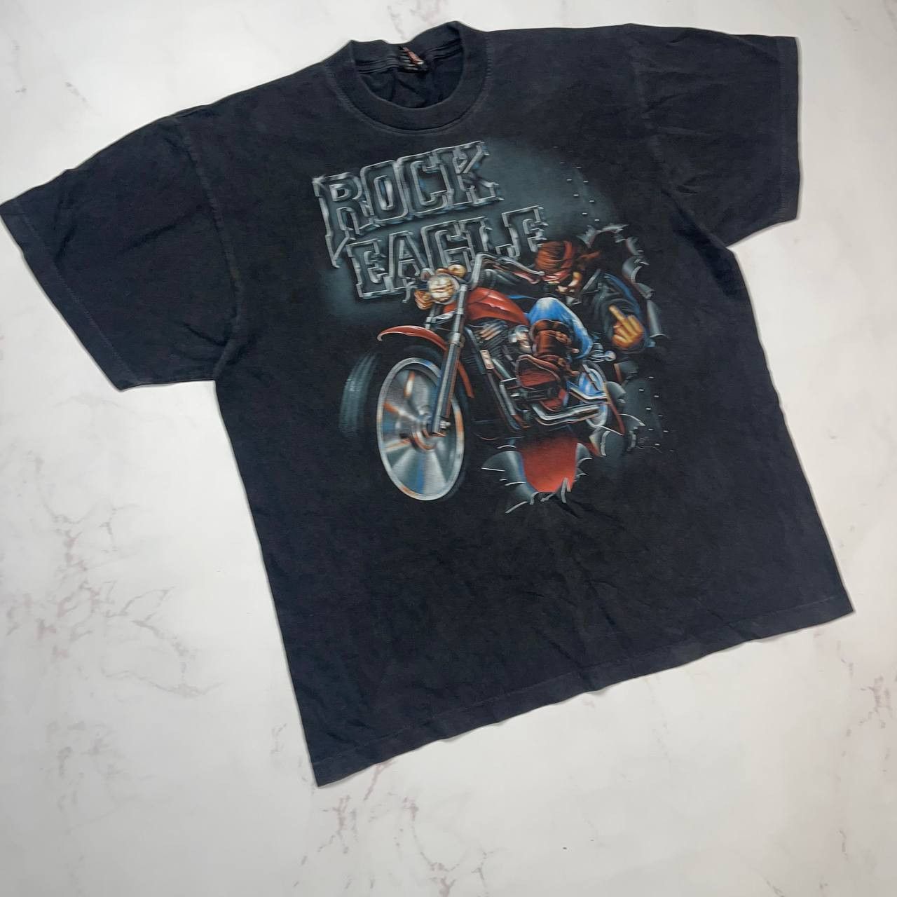 Vintage Rock Eagle 90s vintage t-shirts size XL Black Size US XL / EU 56 / 4 - 2 Thumbnail