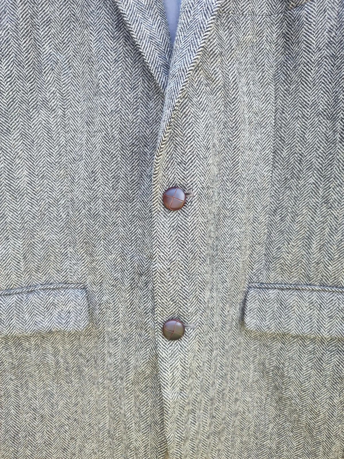 Lauren Ralph Lauren × Ralph Lauren Lauren Ralph Lauren Slim Fit Wool Blazer Classic Herringbone Size 40S - 3 Thumbnail