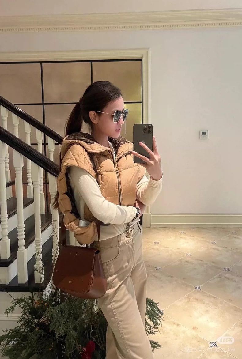 Louis Vuitton LOUIS VUITTON Caramel Patchwork Hooded Down Vest 2504-Nexta Size XXS / US 00 / IT 34 - 8 Thumbnail