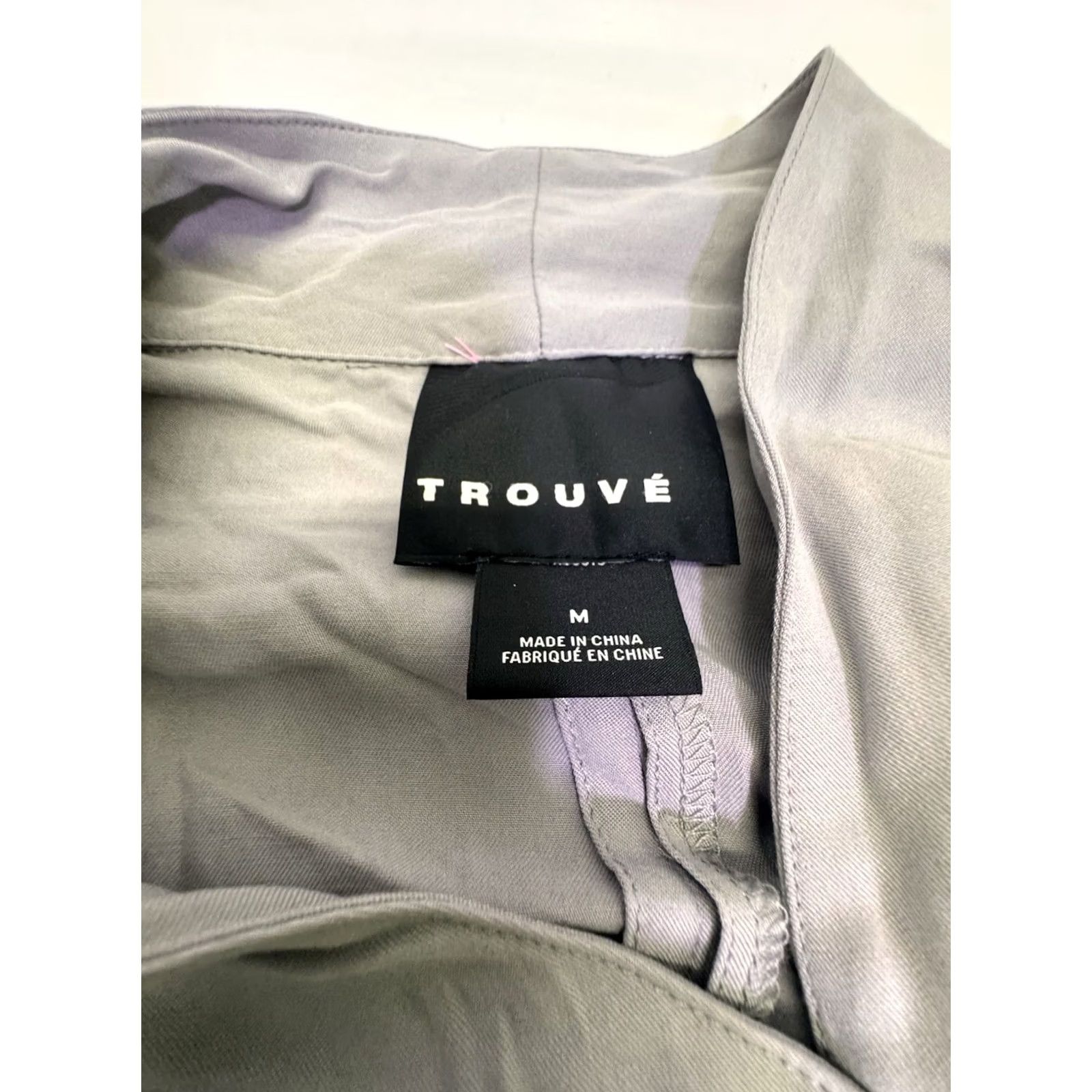 Vintage TROUVE Lightweight Woven full zip JACKET Women Size MEDIUM NEW Size M / US 6-8 / IT 42-44 - 5 Thumbnail