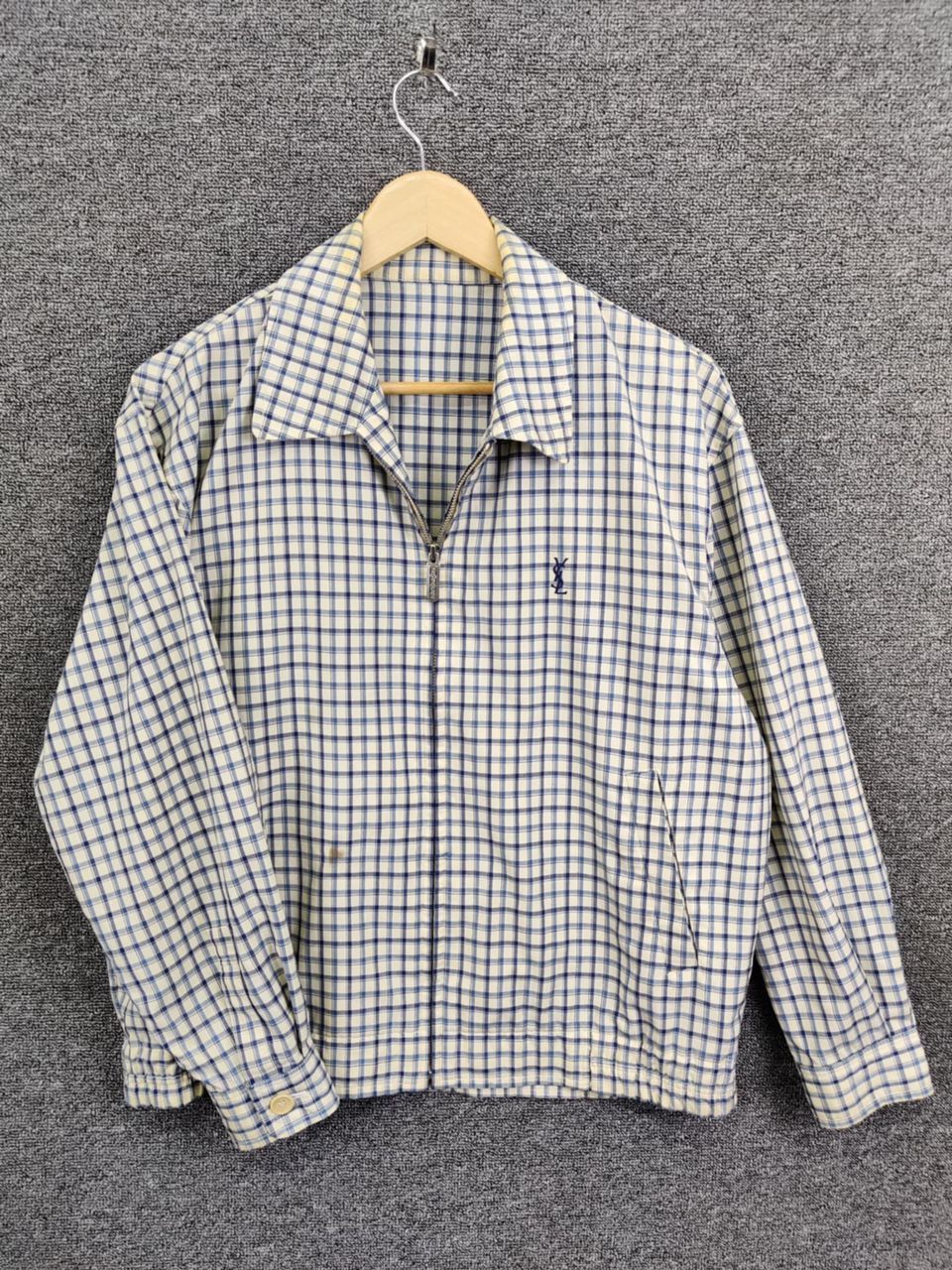 Yves Saint Laurent Vintage Yves Saint Laurent Pour Homme YSL Zip Up Jacket Size US M / EU 48-50 / 2 - 1 Thumbnail