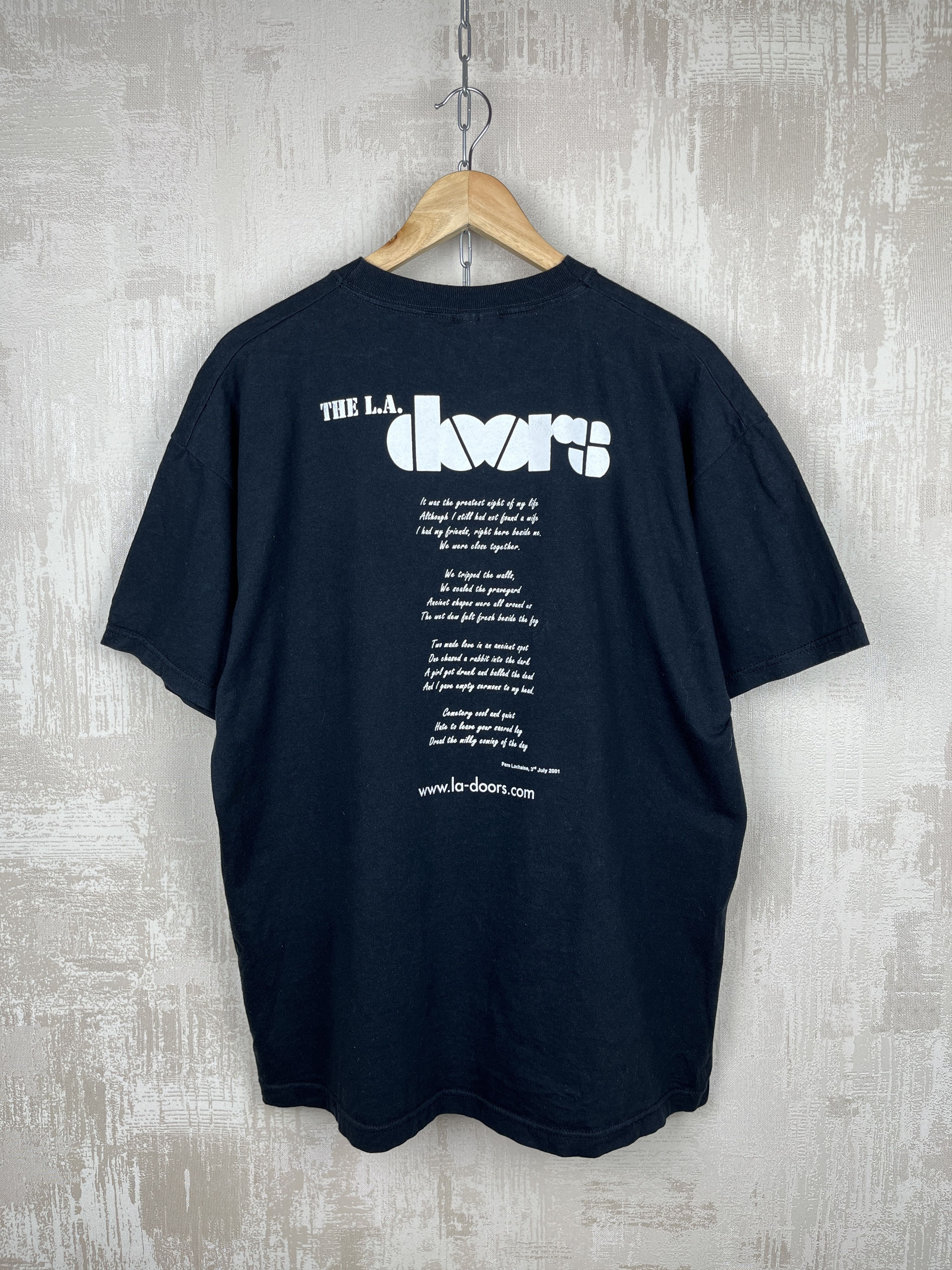 Band Tees The L.A. Doors Pere Lachaise 3rd July 2001 Vintage T-shirt Size US XL / EU 56 / 4 - 11 Thumbnail