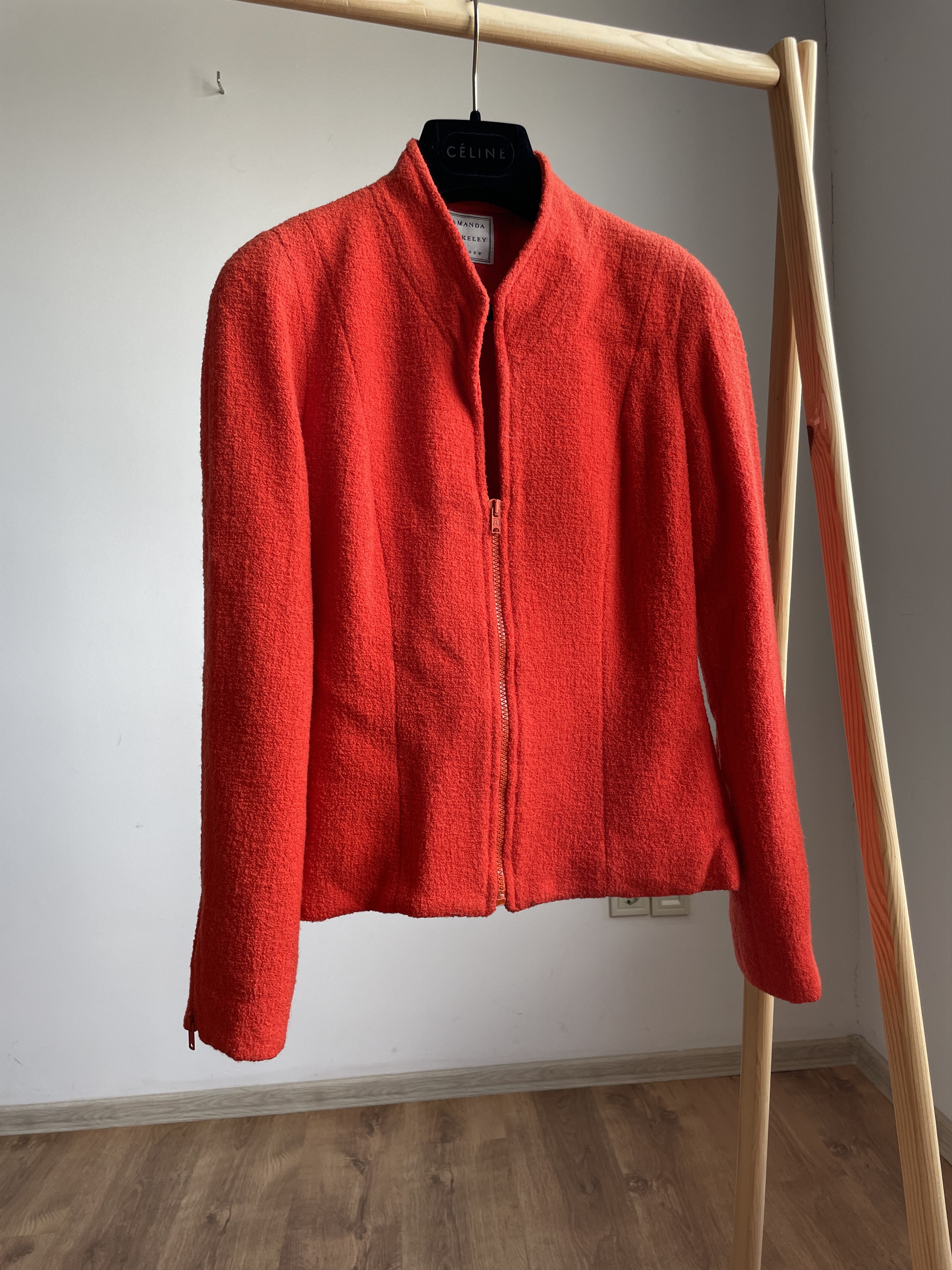 Other Amanda Wakeley Vintage 90's Womens Boucle Wool Jacket Size XS / US 0-2 / IT 36-38 - 1 Thumbnail