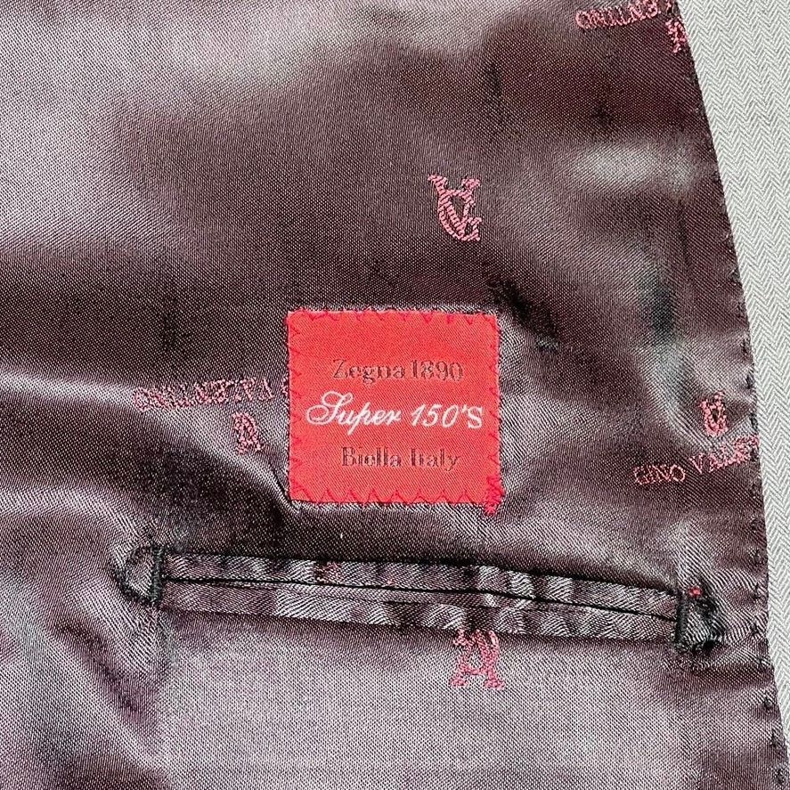 Valentino Valentino Mens Blazer Zegna 150S Gray Wool Silk Jacket Sz 42 Size US L / EU 52-54 / 3 - 14 Thumbnail