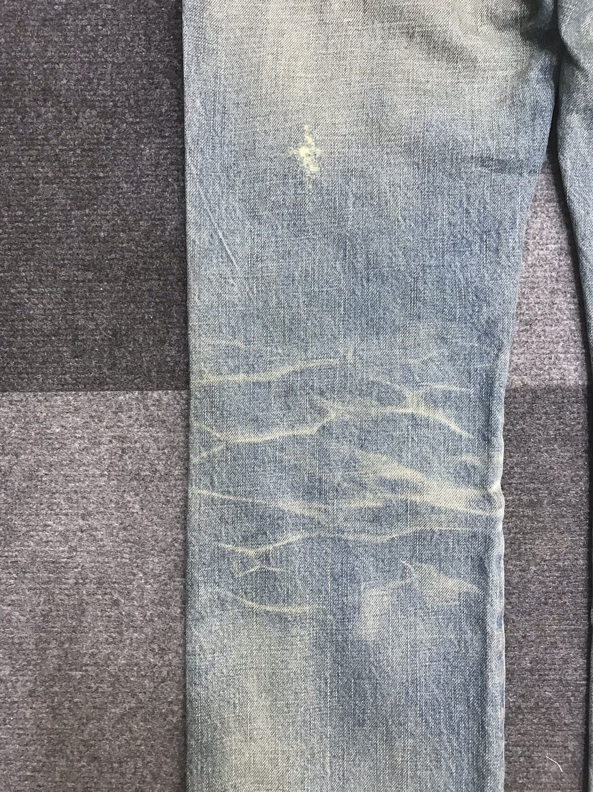 Japanese Brand 💥FLARE💥ARCHIVAL RICO STONE WASH DISTRESSED DENIM F132 Size US 32 / EU 48 - 19 Thumbnail