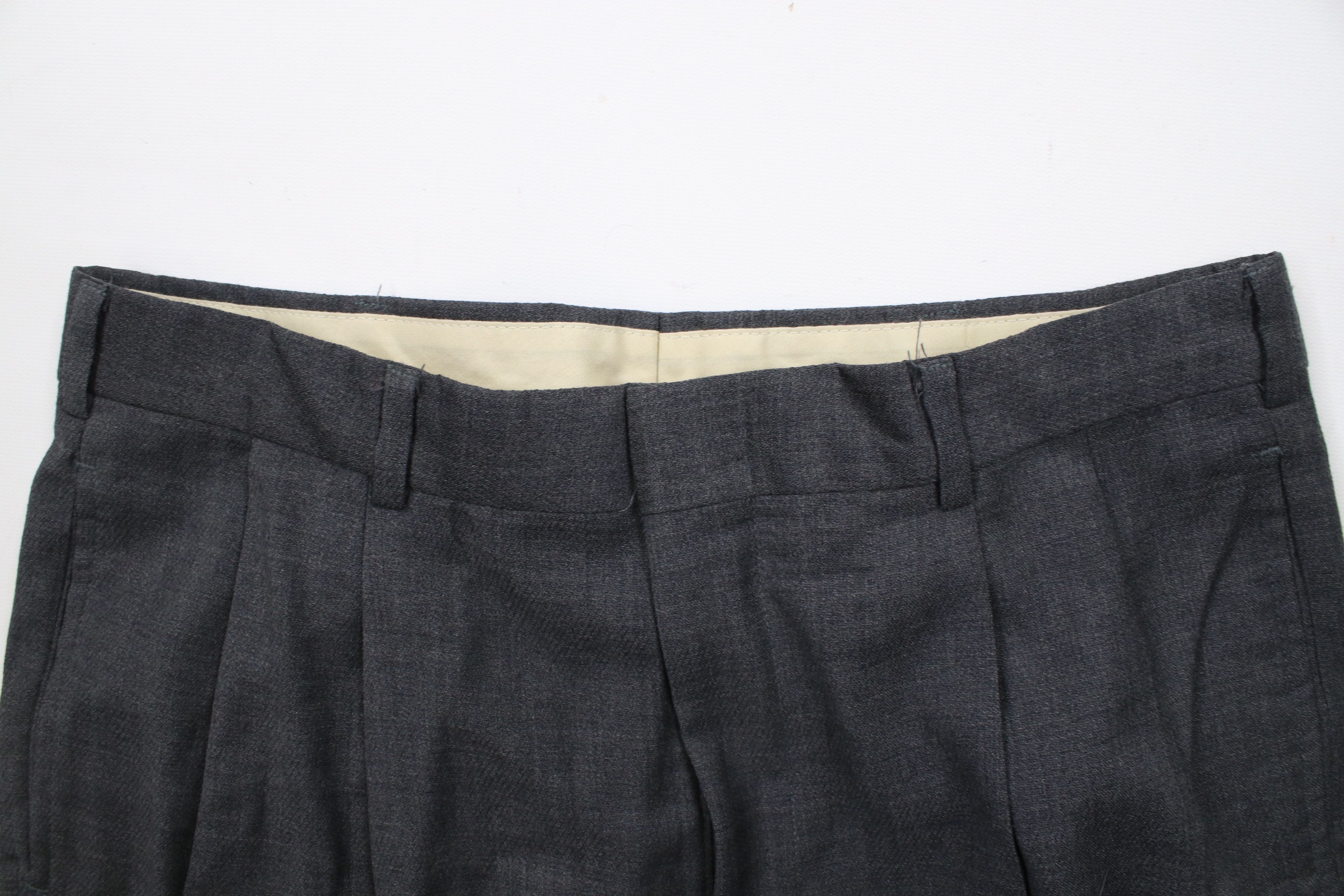 Tommy Hilfiger × Vintage Vintage 90s Tommy Hilfiger Wool Pleated Cuffed Chino Pants Size US 30 / EU 46 - 8 Thumbnail