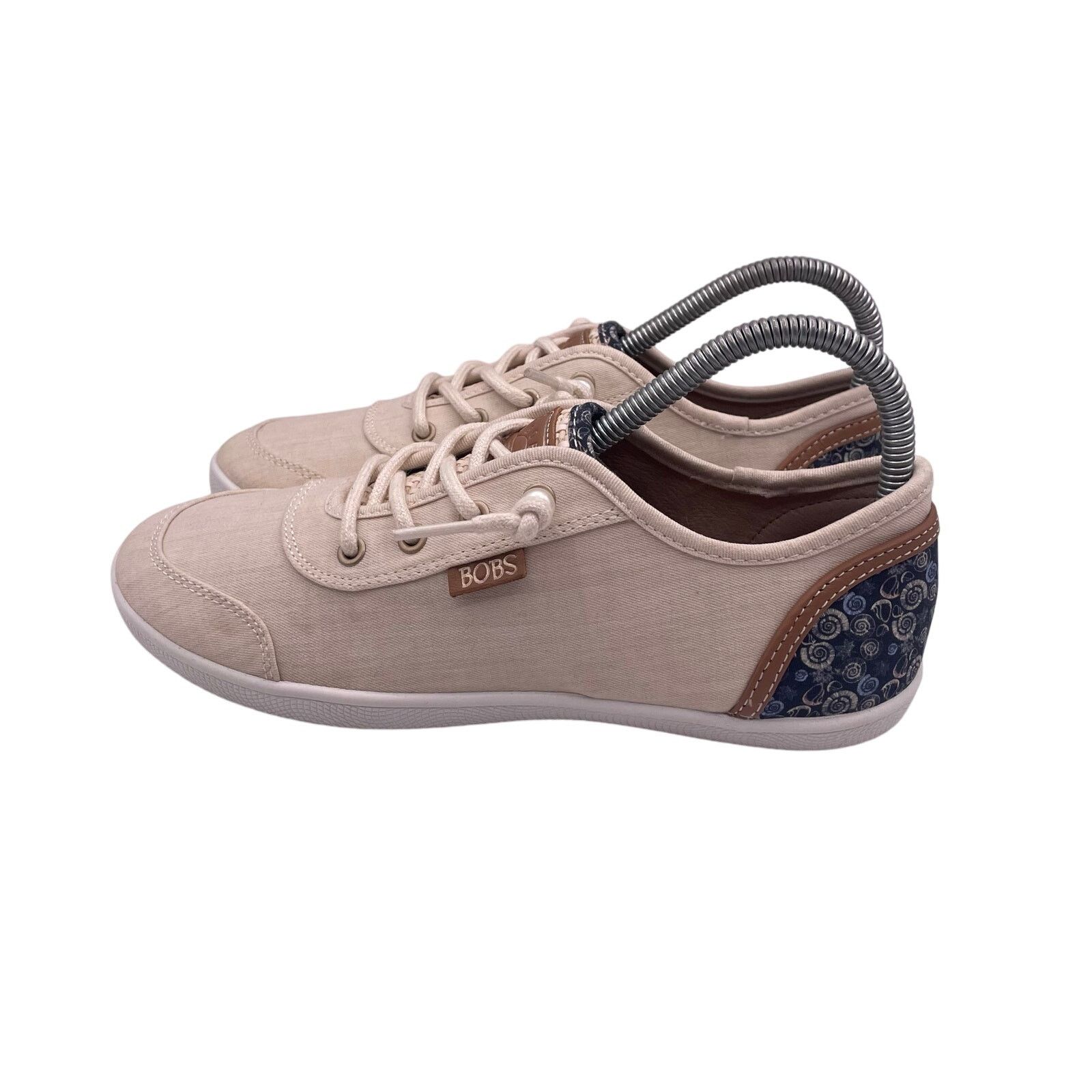 SKECHERS Skechers Bobs B Cute Natural White Canvas Shoes Womens 6.5 Size US 6.5 / IT 36.5 - 2 Thumbnail