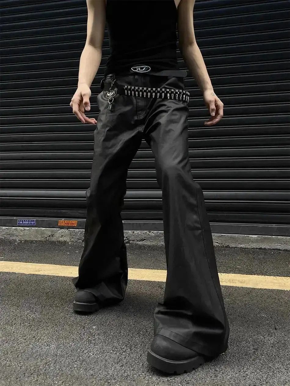 Japanese Brand Retro solid leather casual pants Size US 32 / EU 48 - 4 Thumbnail
