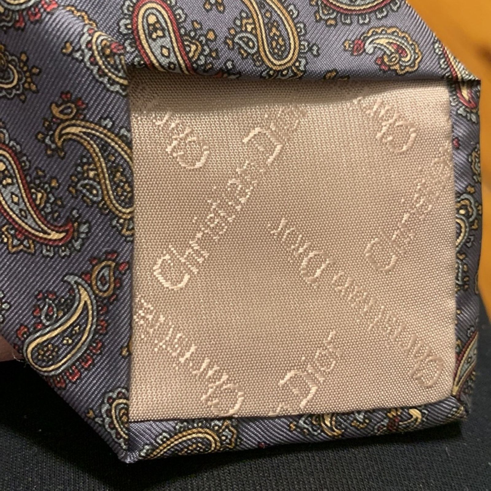 Dior CHRISTIAN DIOR 100% SILK PAISLEY NECKTIE Size ONE SIZE - 6 Thumbnail