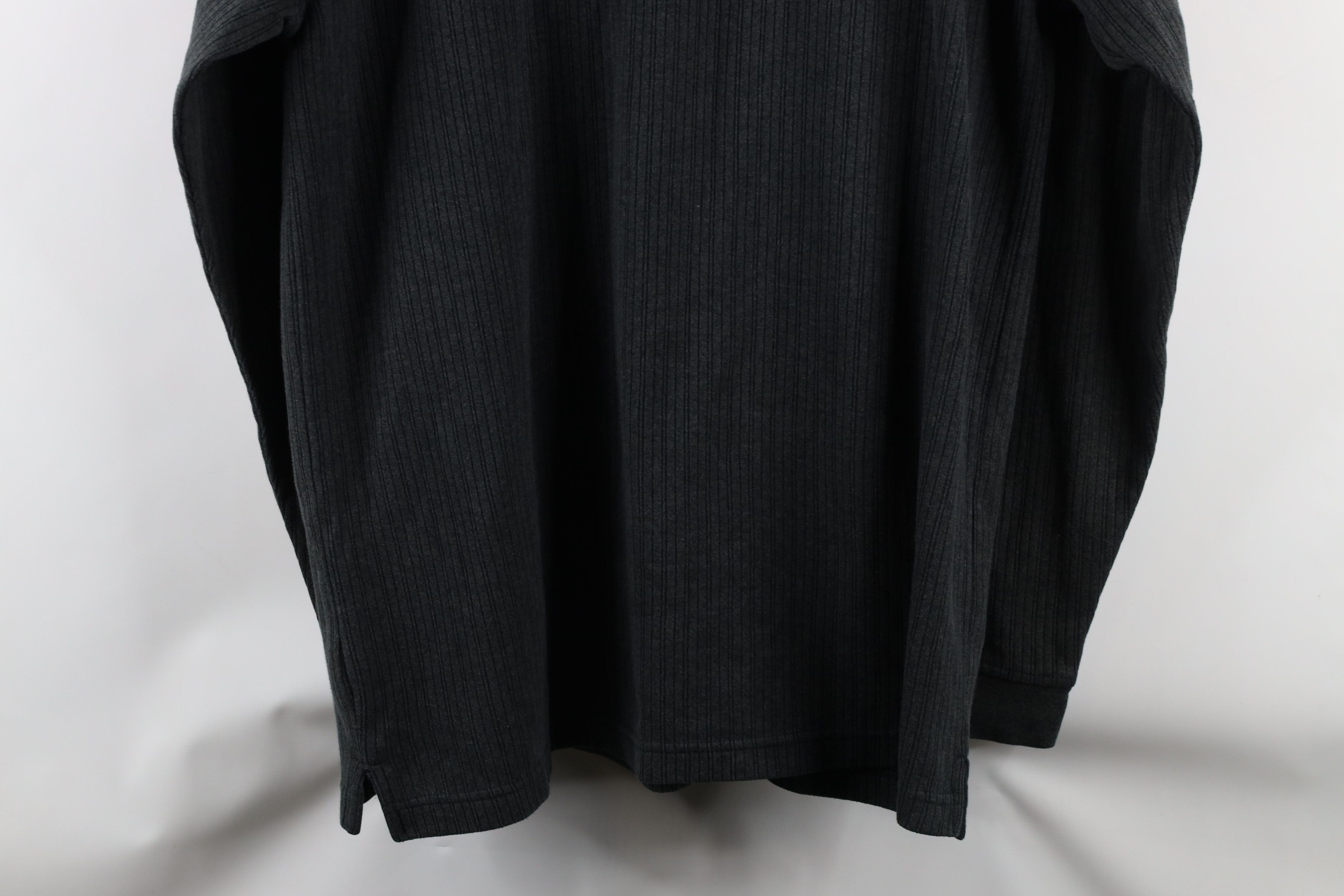 Vintage Vintage 90s Streetwear Fit Ribbed Knit Long Sleeve Polo Size US L / EU 52-54 / 3 - 7 Thumbnail