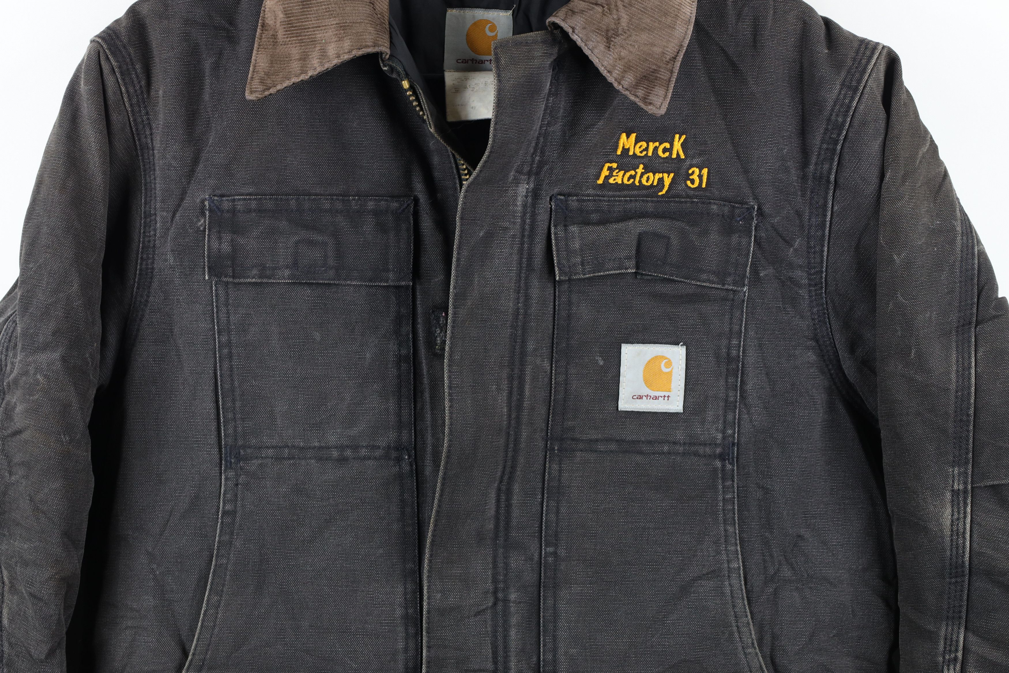 Carhartt × Vintage Vintage Carhartt Out Canvas Chore Barn Jacket Black USA Size US M / EU 48-50 / 2 - 3 Thumbnail