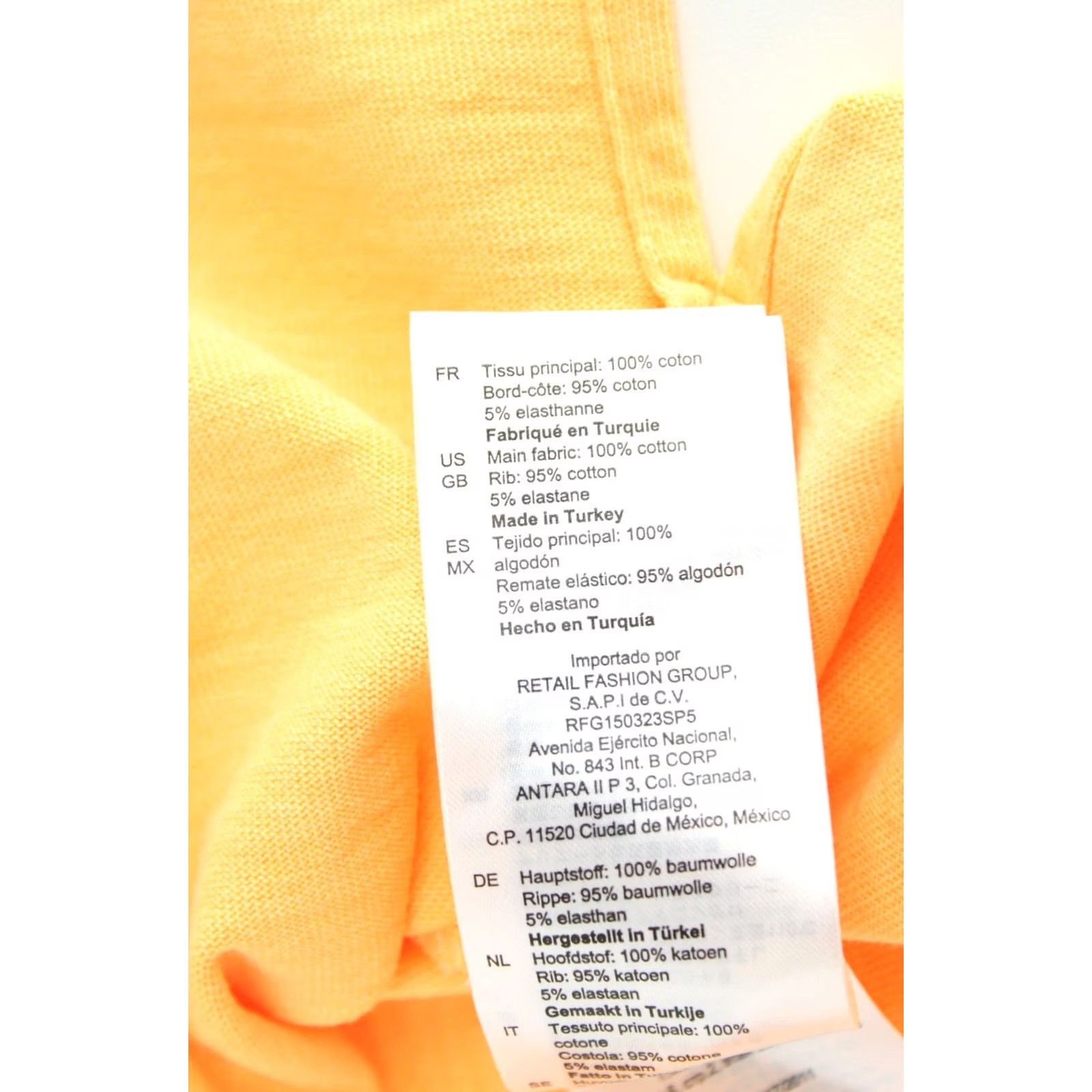 Sandro Sandro Shirt Womens MEDIUM Yellow Tee Top - Lithuanian Cotton Size M / US 6-8 / IT 42-44 - 7 Thumbnail