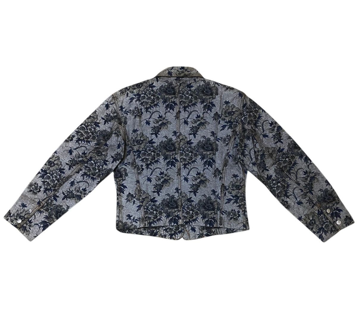 Kenzo Kenzo Vintage 90s Floral Pattern Snap Button Denim Jacket Size S / US 4 / IT 40 - 4 Thumbnail