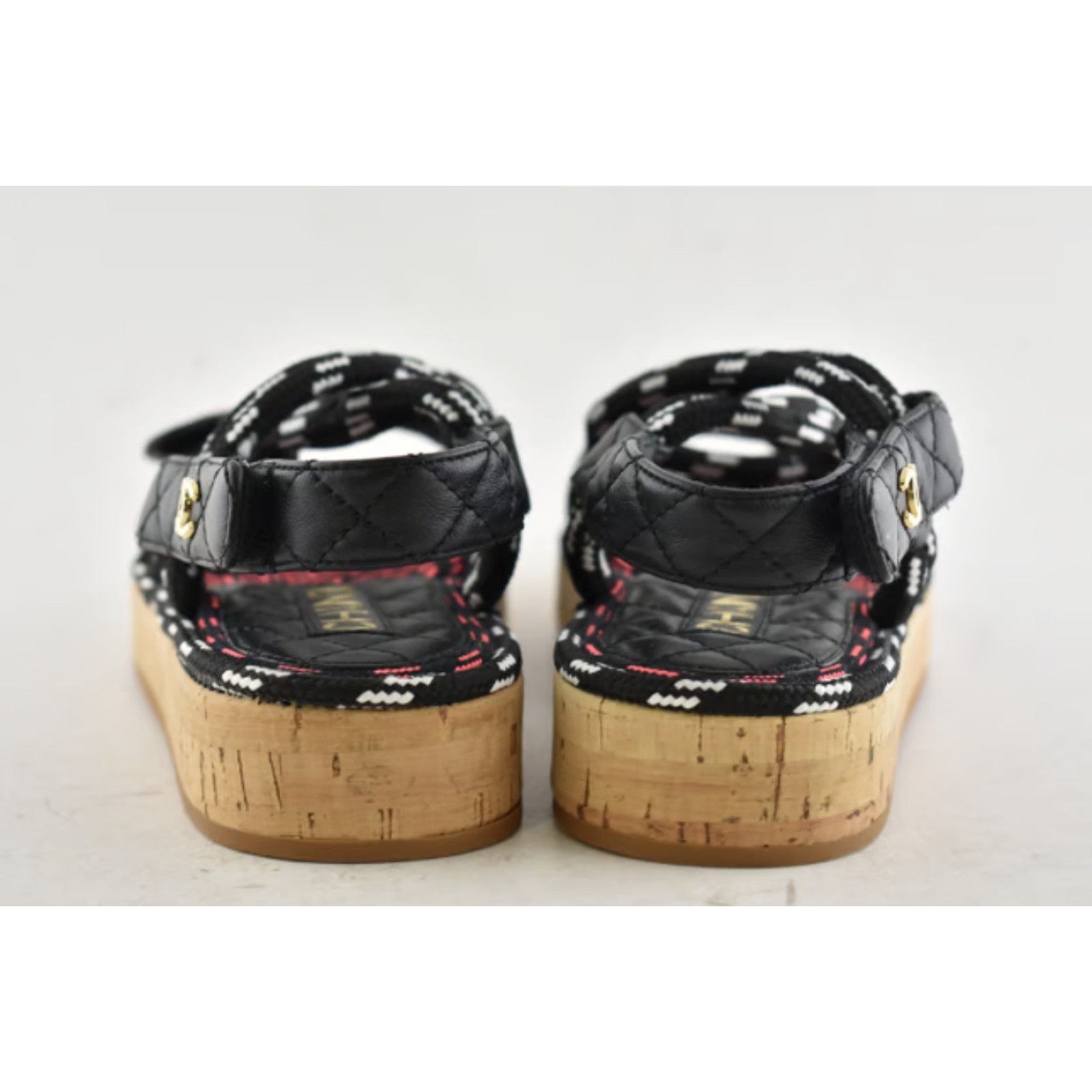 Chanel Chanel 20S White Black Cord Rope Quilted CC Logo Mule Size US 6 / IT 36 - 3 Thumbnail