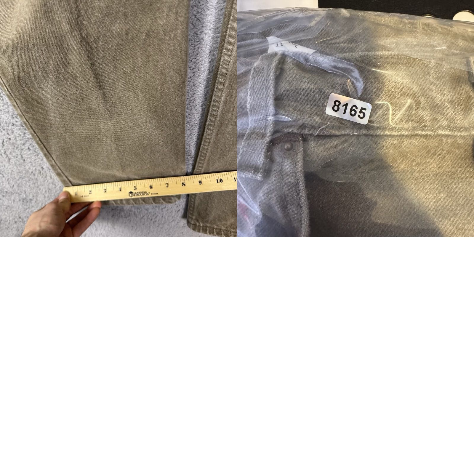 Levi's Vintage Levi'S 550 Orange Tab Jeans Mens 36x32 USA Made 1997 Olive Green - Relaxed Fit 5 Pocket Size US 36 / EU 52 - 9 Thumbnail
