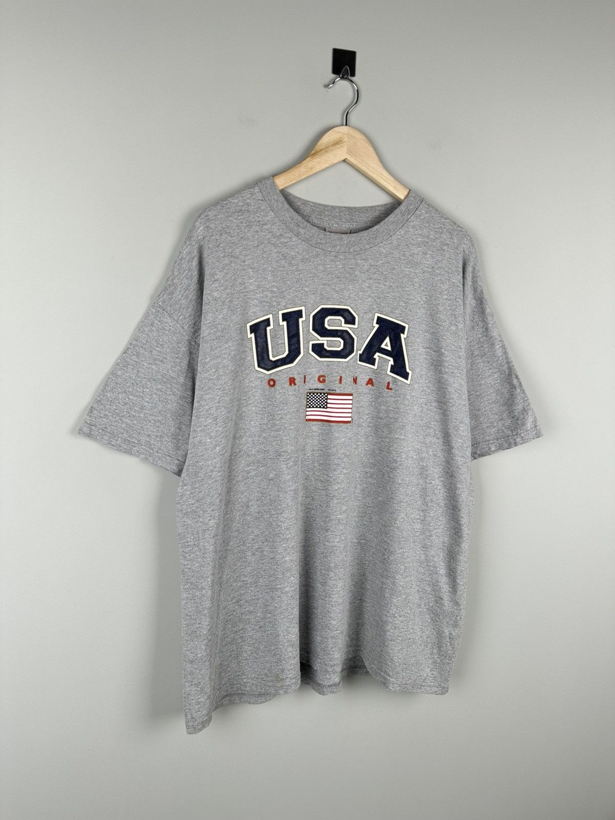 Band Tees × Vintage Y2k Vintage National Heritage Tee Box Logo Usa Flag Logo Size US XL / EU 56 / 4 - 2 Thumbnail