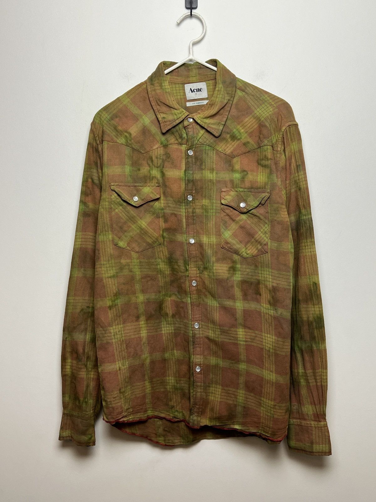Acne Studios acne camo painters vintage travis flannel shirt tie dye y2k Size US M / EU 48-50 / 2 - 3 Thumbnail