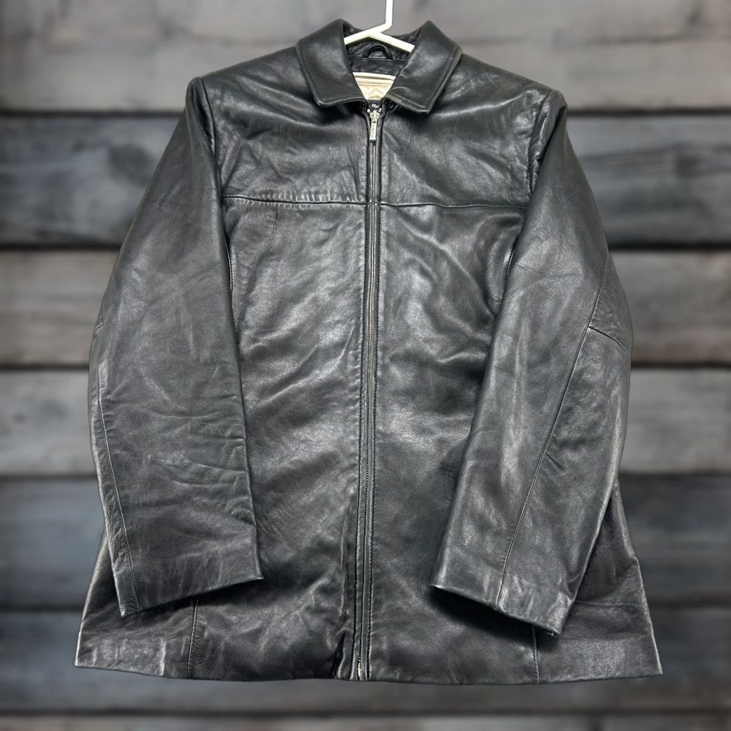 Vintage Wilsons Leather Jacket Womens M Black Pelle Studio Quilted Lined Thinsulate Size M / US 6-8 / IT 42-44 - 1 Thumbnail