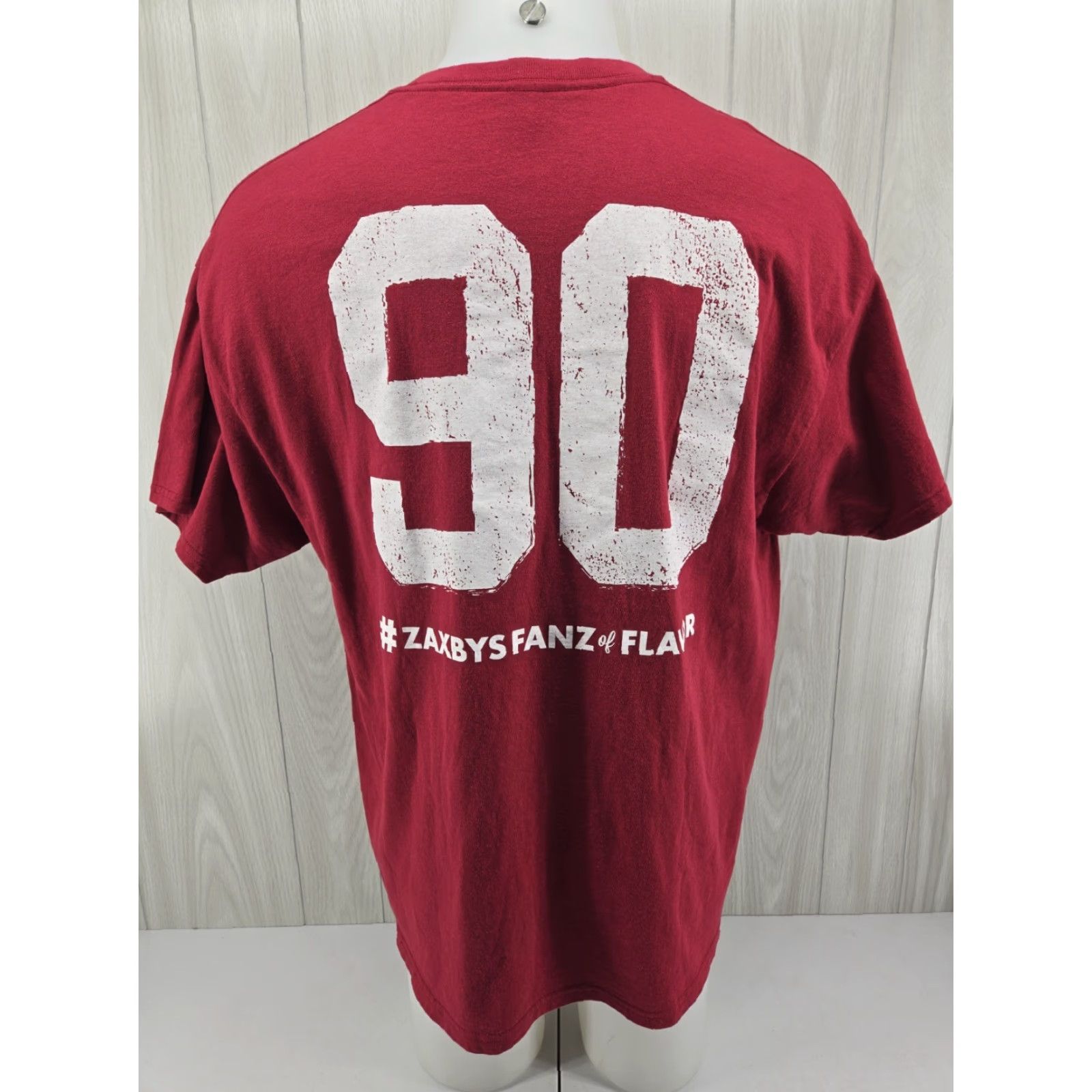 Vintage Spot Zaxbys Chicken Promo T Shirt 2XL Red Official Chicken of Sports Fanz United States USA Shirt Mens Short Sleeve Crew Neck Size US XXL / EU 58 / 5 - 2 Thumbnail