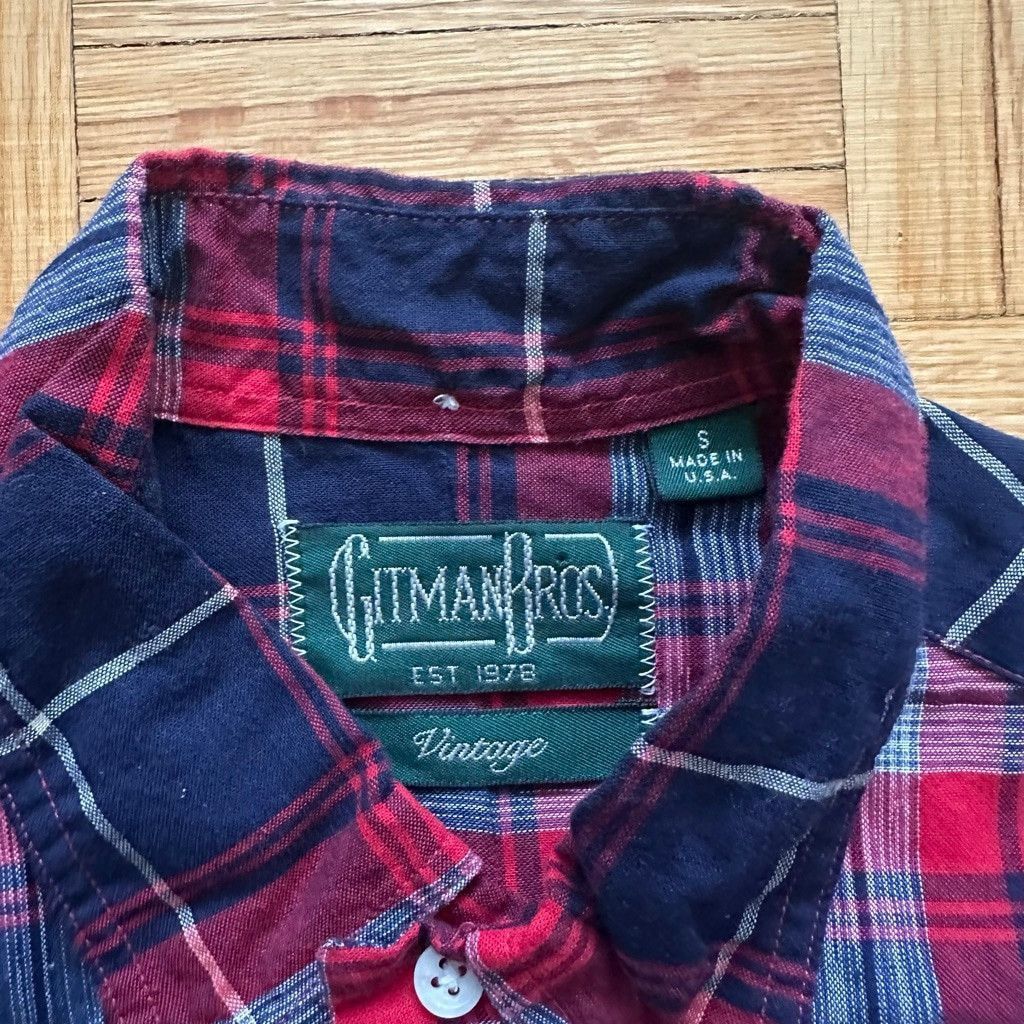 Gitman Bros. Gitman Vintage Plaid Check poplin button down shirt Small Size US S / EU 44-46 / 1 - 3 Thumbnail