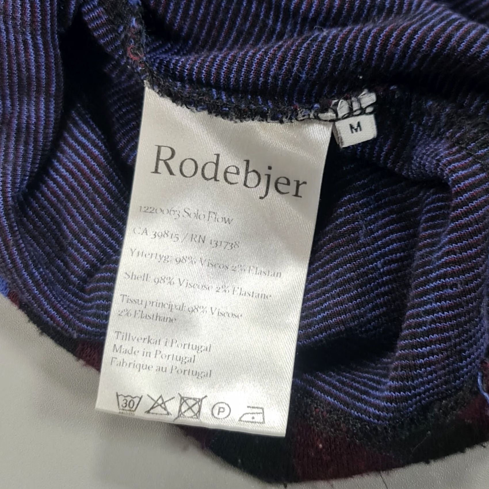 Rodebjer Rodebjer Jumper Blue Black Mock Neck Knit Pullover Womens Medium Size M / US 6-8 / IT 42-44 - 6 Thumbnail