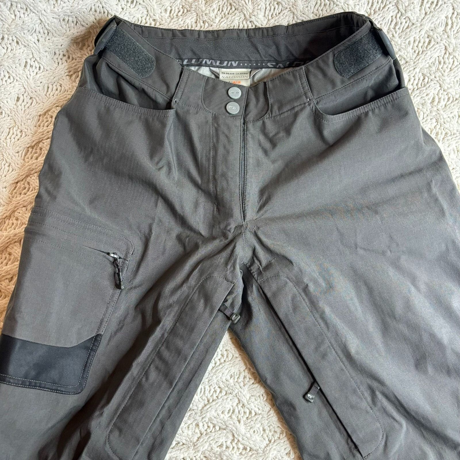 Salomon Salomon Size M Women's Gray Nylon Insulated Ski Snow Trouser Size 34" / US 12 / IT 48 - 9 Thumbnail