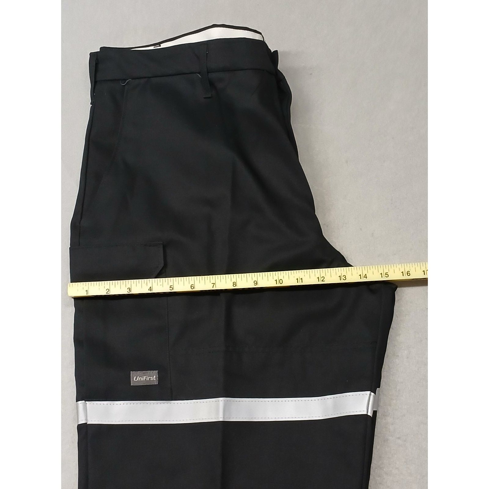 Other Unifirst (42x32) Men's Black Reflective Straight Cargo Pants Size US 42 / EU 58 - 5 Thumbnail