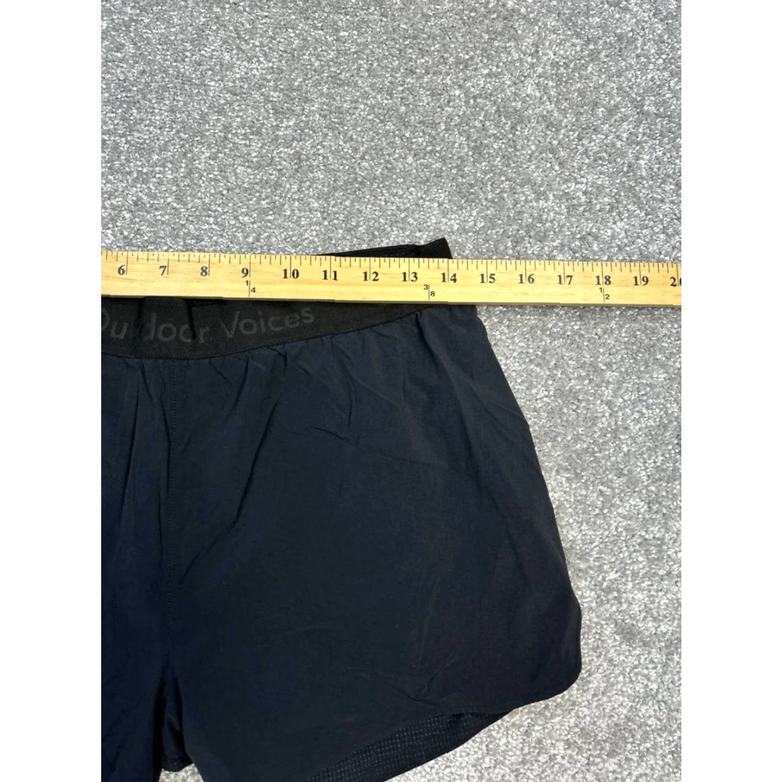 Outdoor Voices VINTAGE Outdoor Voices Relay Shorts Womens Medium Black Stretch Athletic Activewear Size 32" / US 10 / IT 46 - 7 Thumbnail
