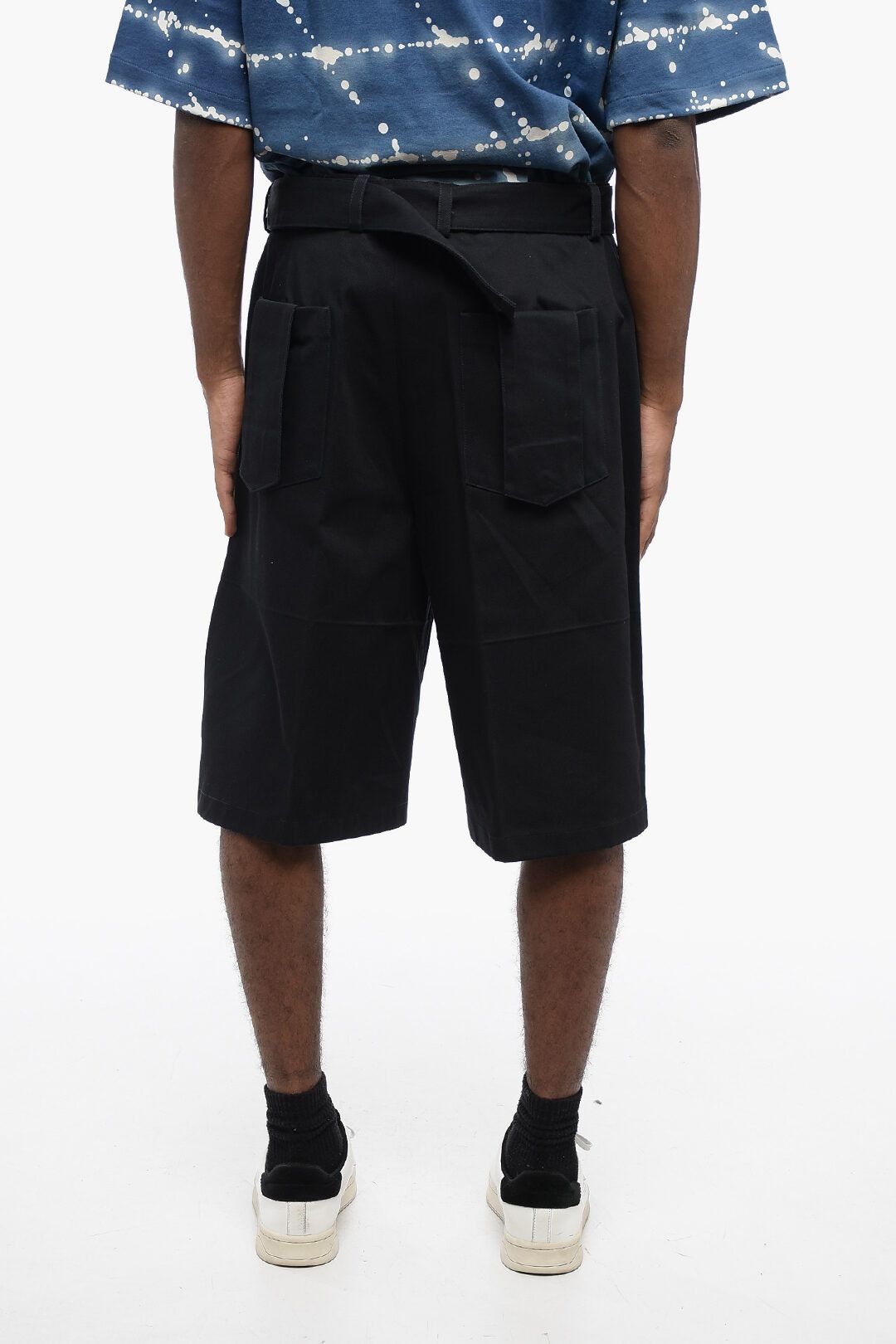 Jil Sander og1mm0625 Twill Cotton Short in Black Size US 32 / EU 48 - 2 Thumbnail