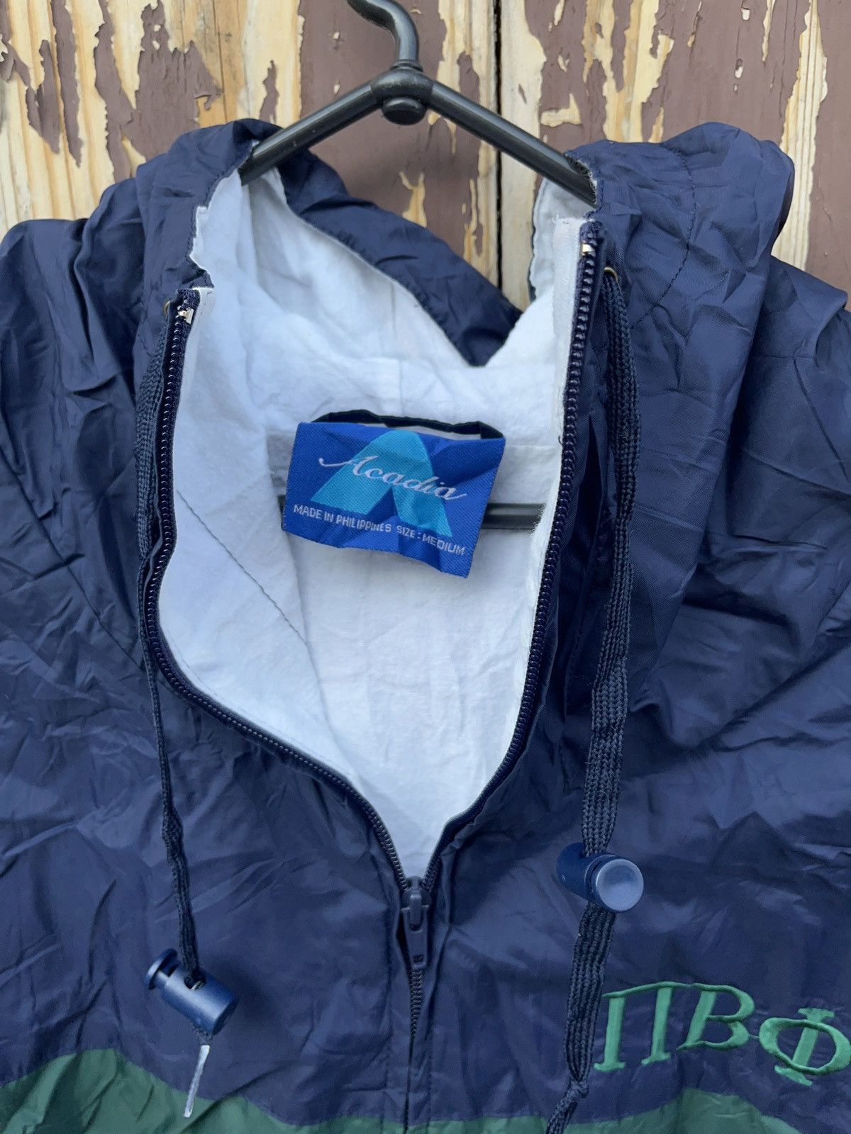 Vintage Vintage Pi Beta Phi Fraternity Monmouth College Windbreaker Size US M / EU 48-50 / 2 - 4 Thumbnail