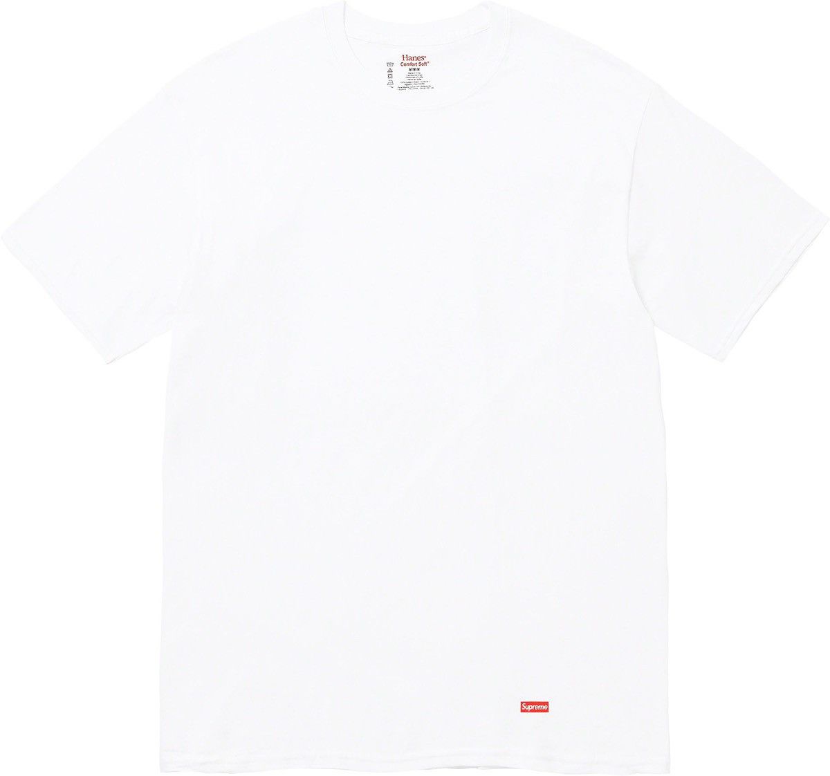 Hanes × Supreme Supreme Hanes Tagless Tees Size XL 3-Pack White T-Shirt Size US XL / EU 56 / 4 - 2 Thumbnail