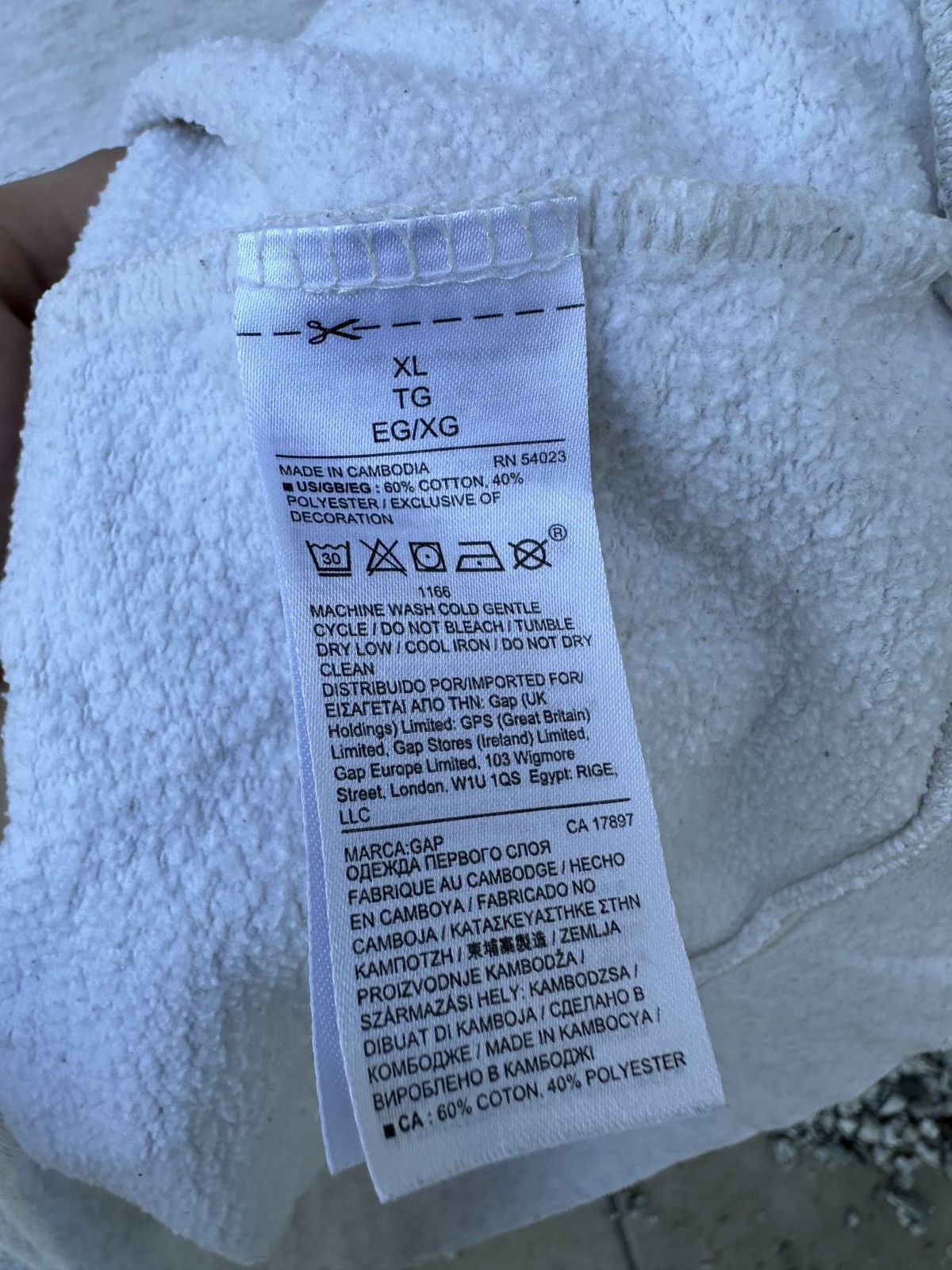 Gap Gap cream embroided logo cute hoodie Size XL / US 12-14 / IT 48-50 - 4 Thumbnail
