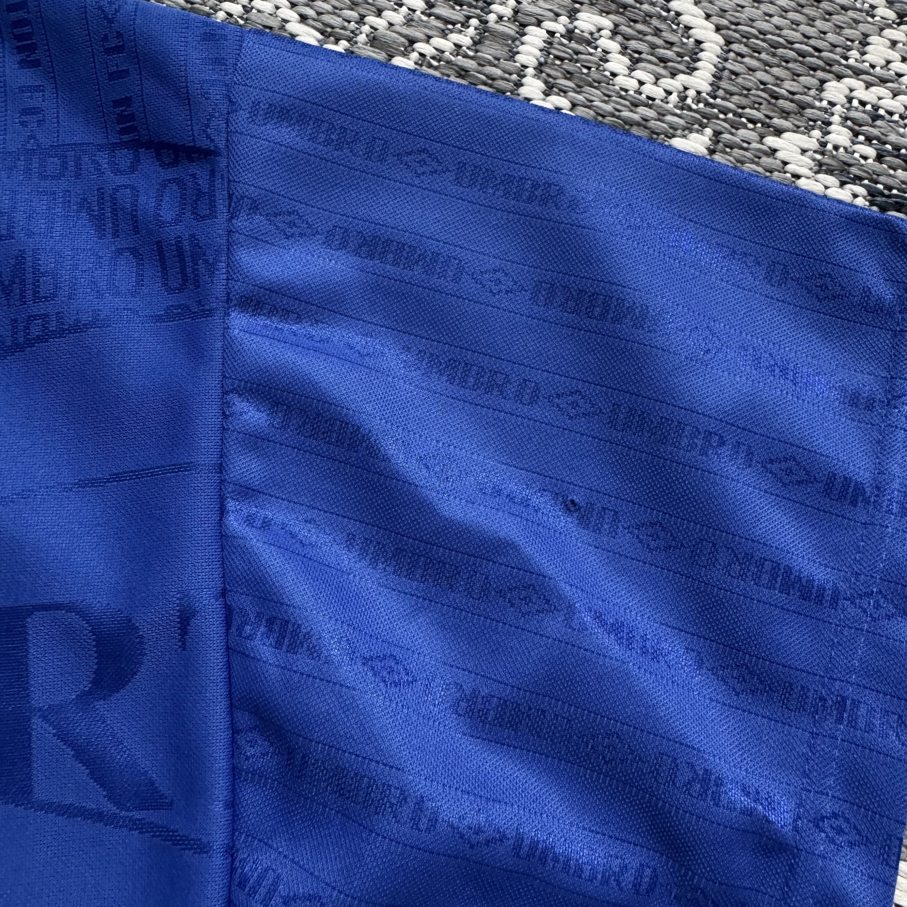 Umbro 1995-97 UMBRO EVERTON #17 KANCHELSKIS HOME SOCCER SHIRT Size US L / EU 52-54 / 3 - 13 Thumbnail